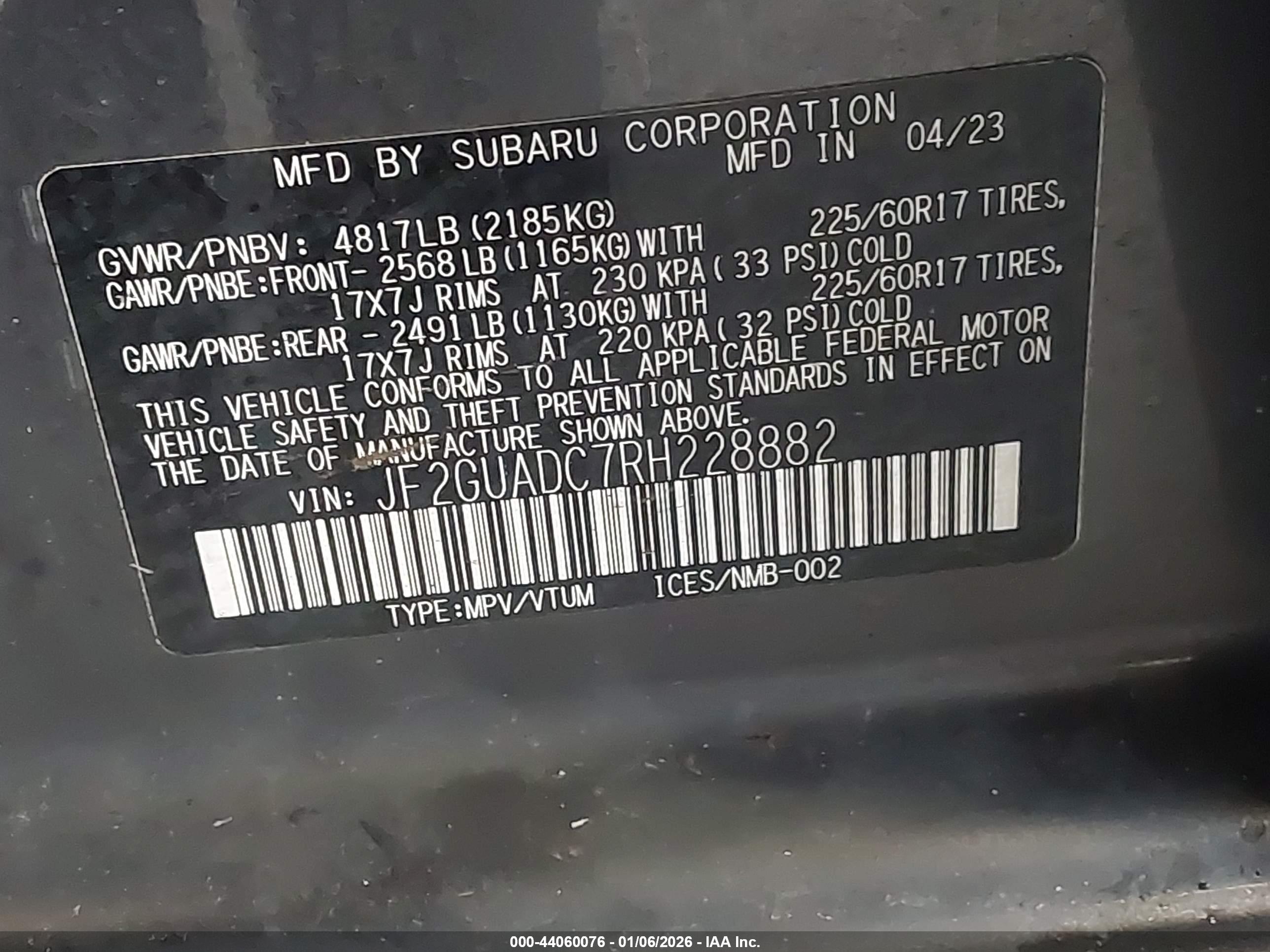 SUBARU CROSSTREK image 9