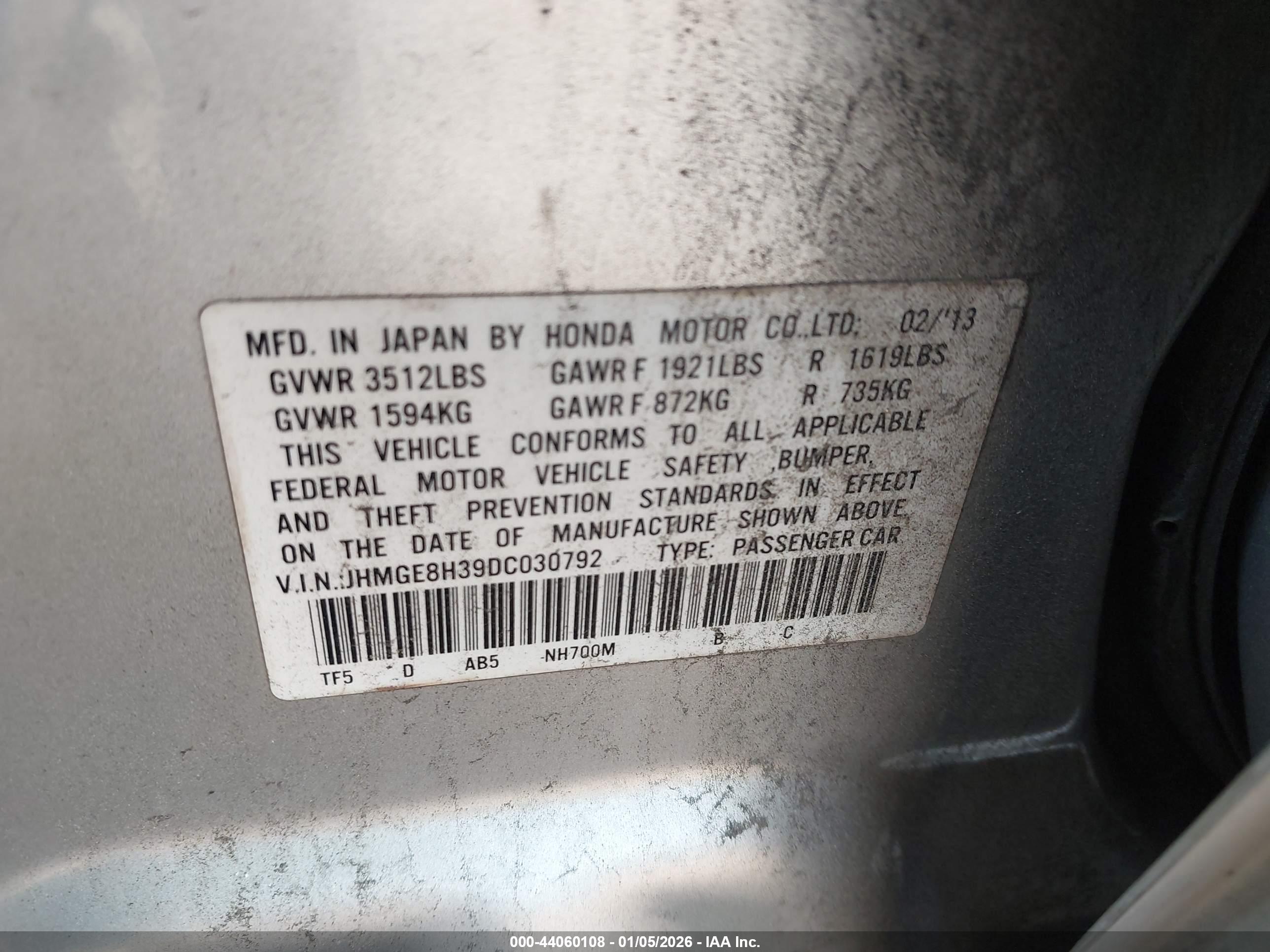 HONDA FIT image 9