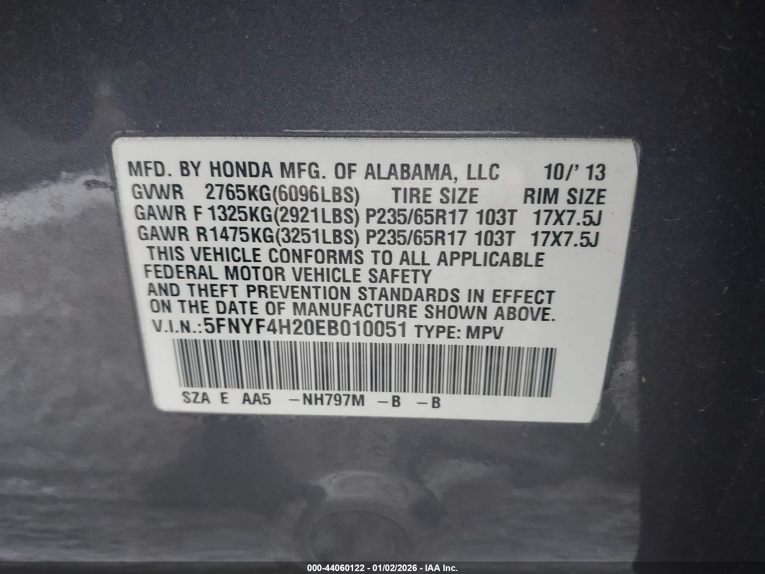 HONDA PILOT image 9