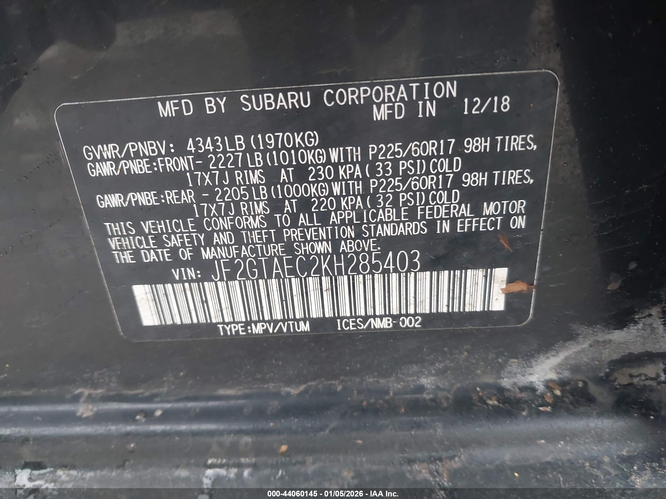 SUBARU CROSSTREK image 9