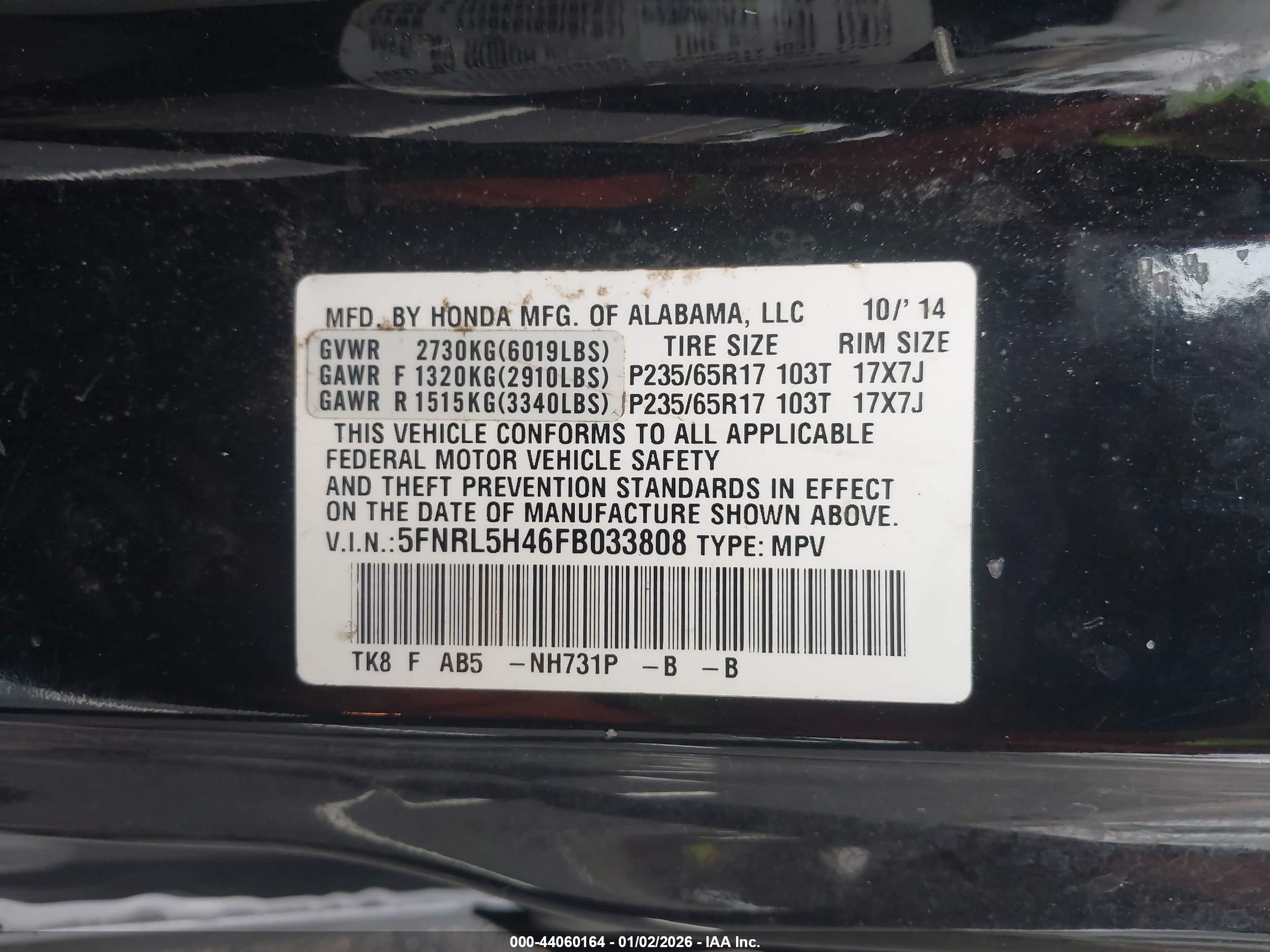 HONDA ODYSSEY image 9