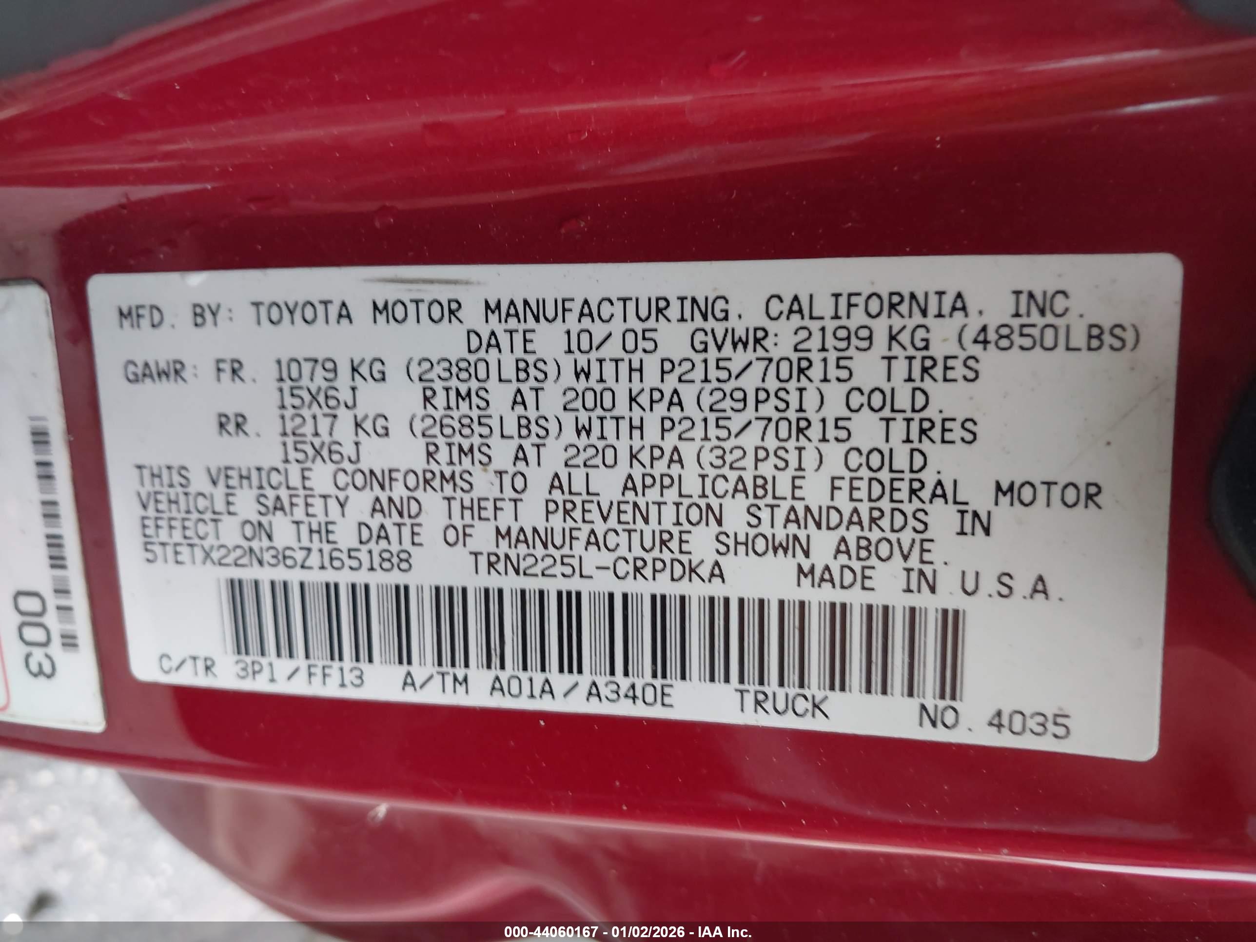 TOYOTA TACOMA image 9