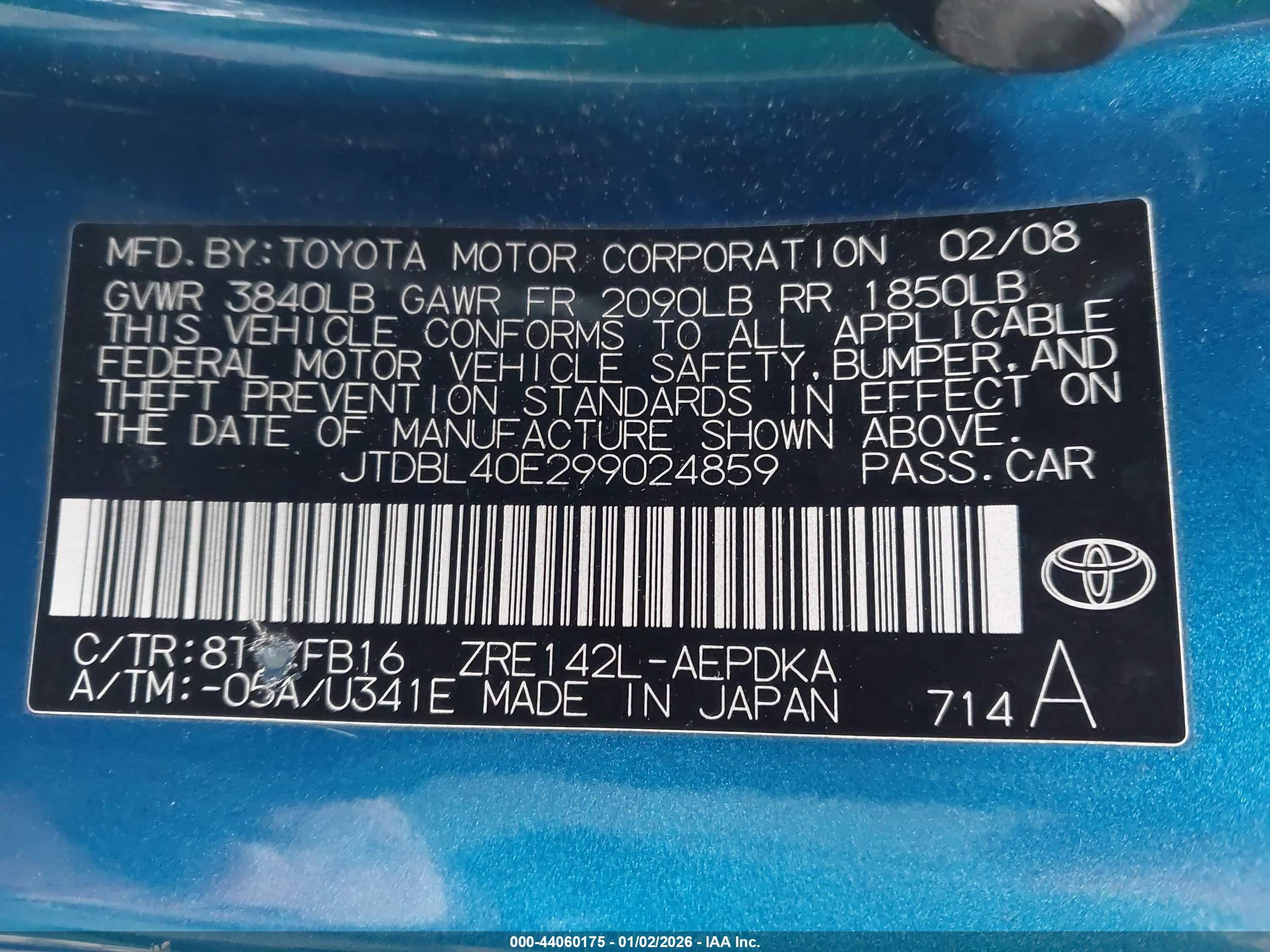 TOYOTA COROLLA image 9