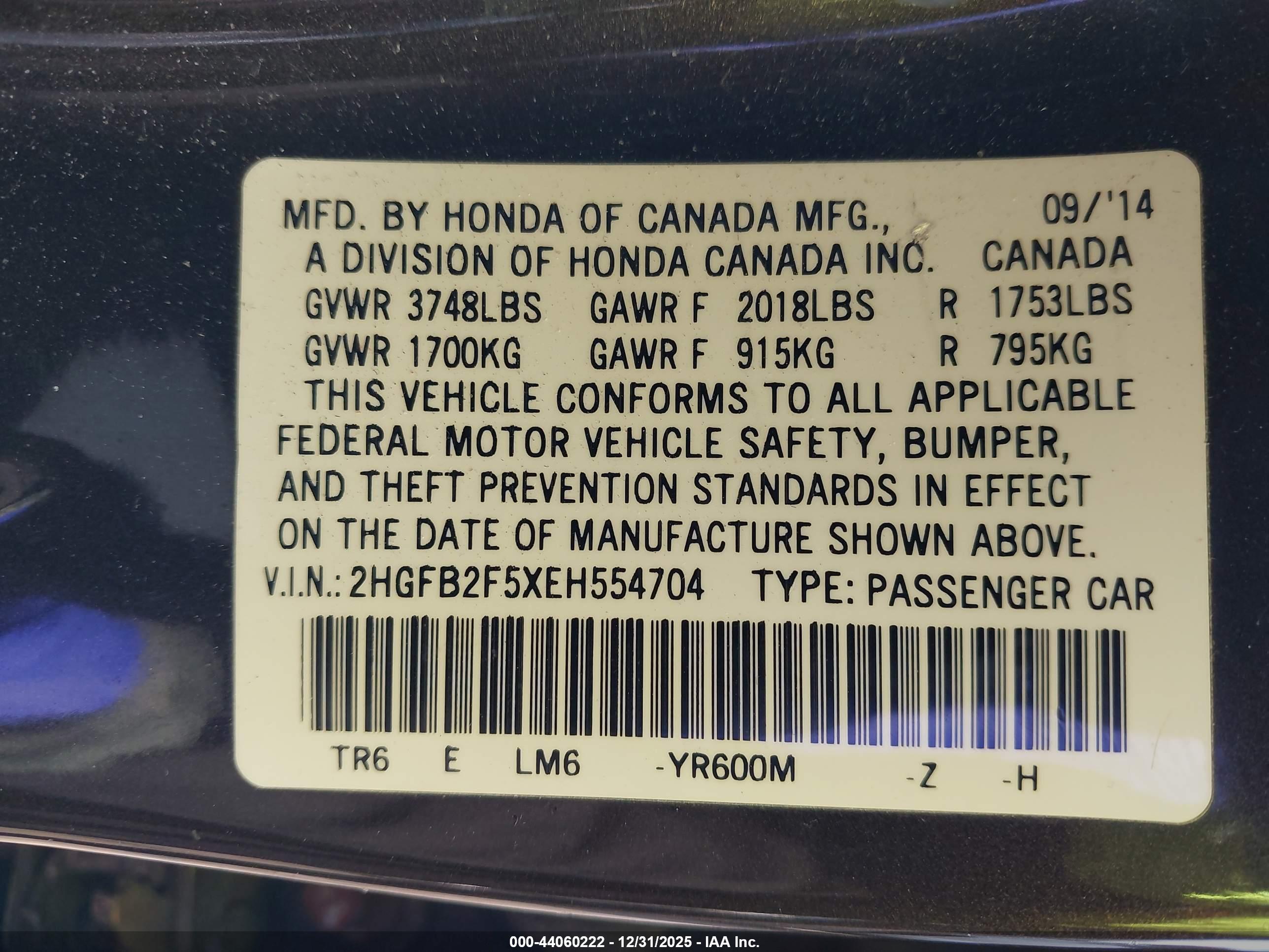 HONDA CIVIC image 9