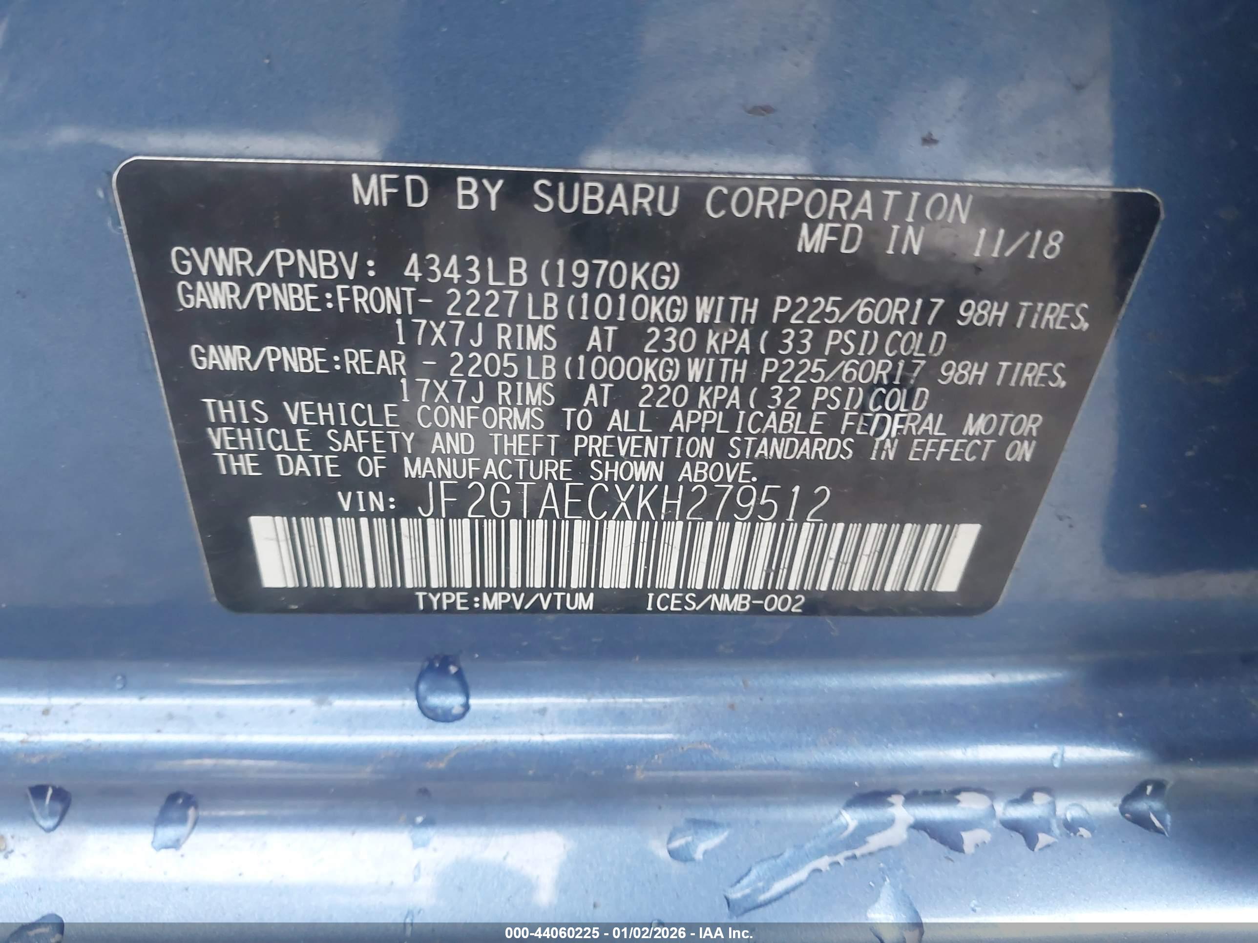 SUBARU CROSSTREK image 9
