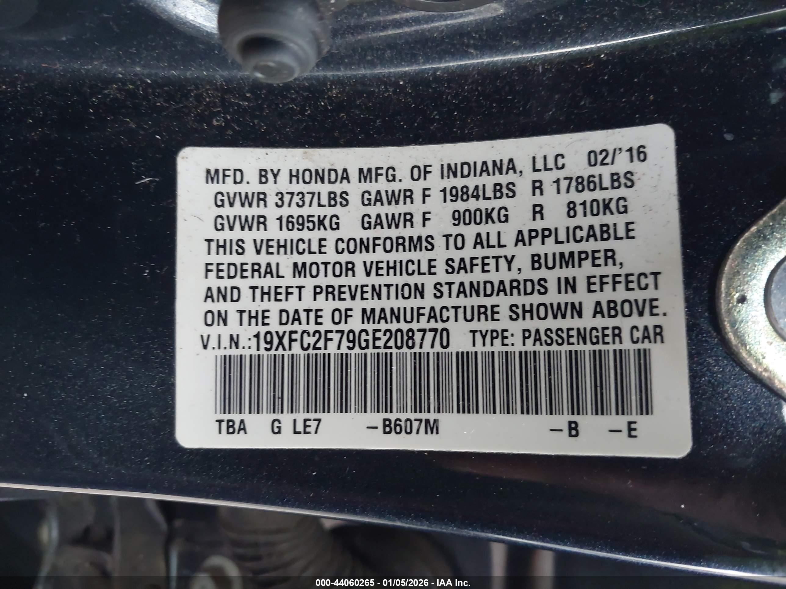 HONDA CIVIC image 9