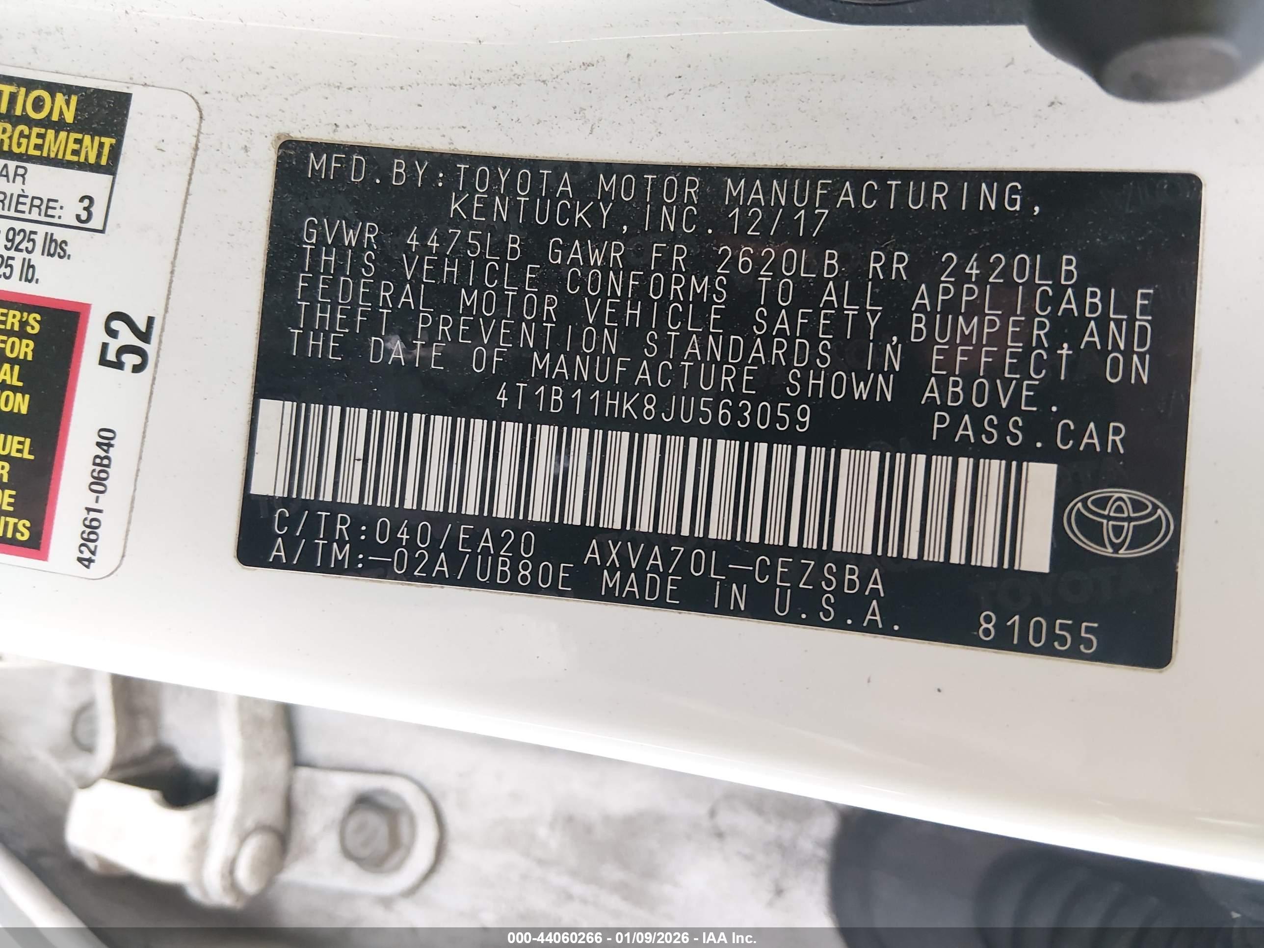 TOYOTA CAMRY image 9