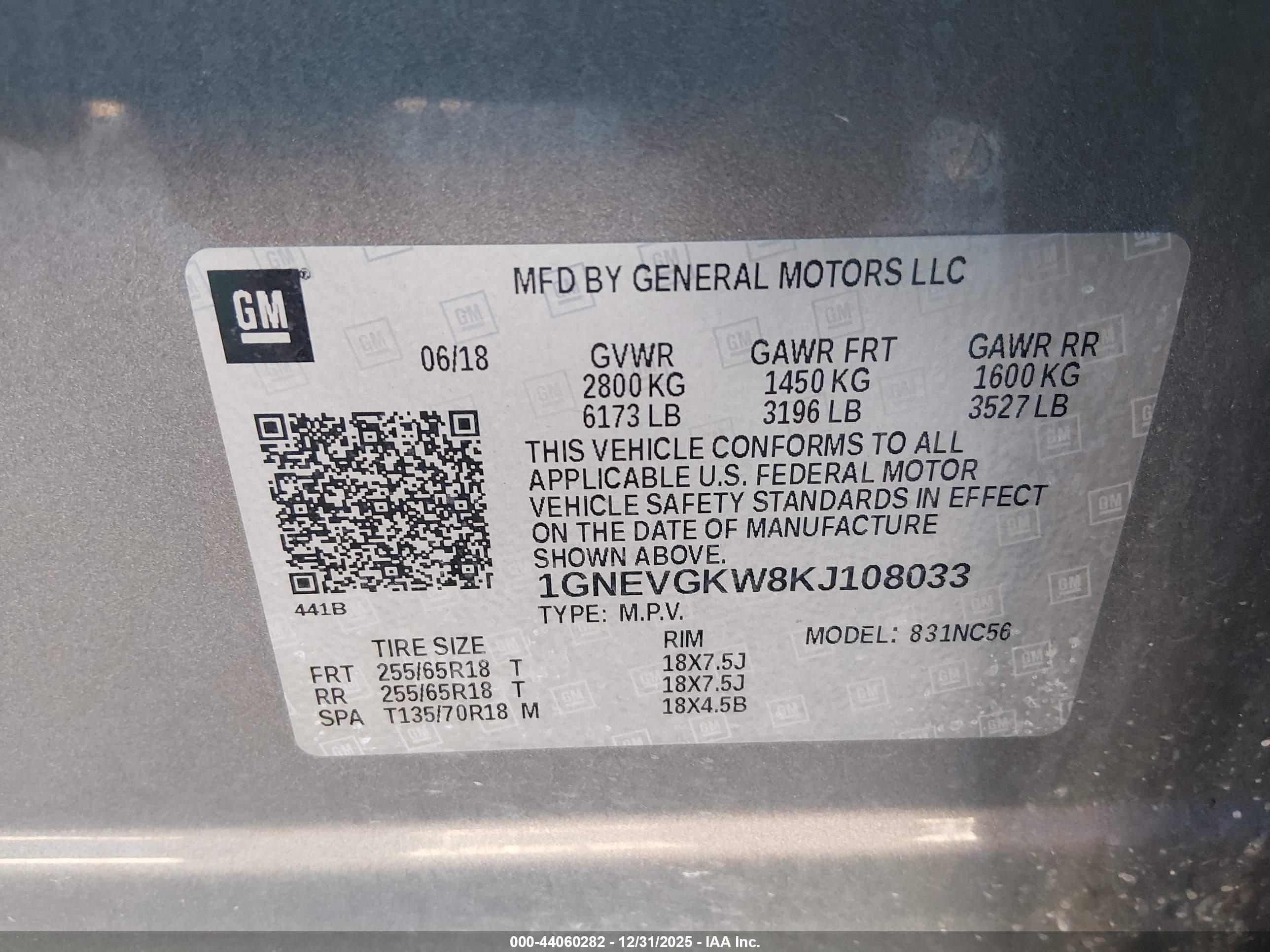 CHEVROLET TRAVERSE image 9