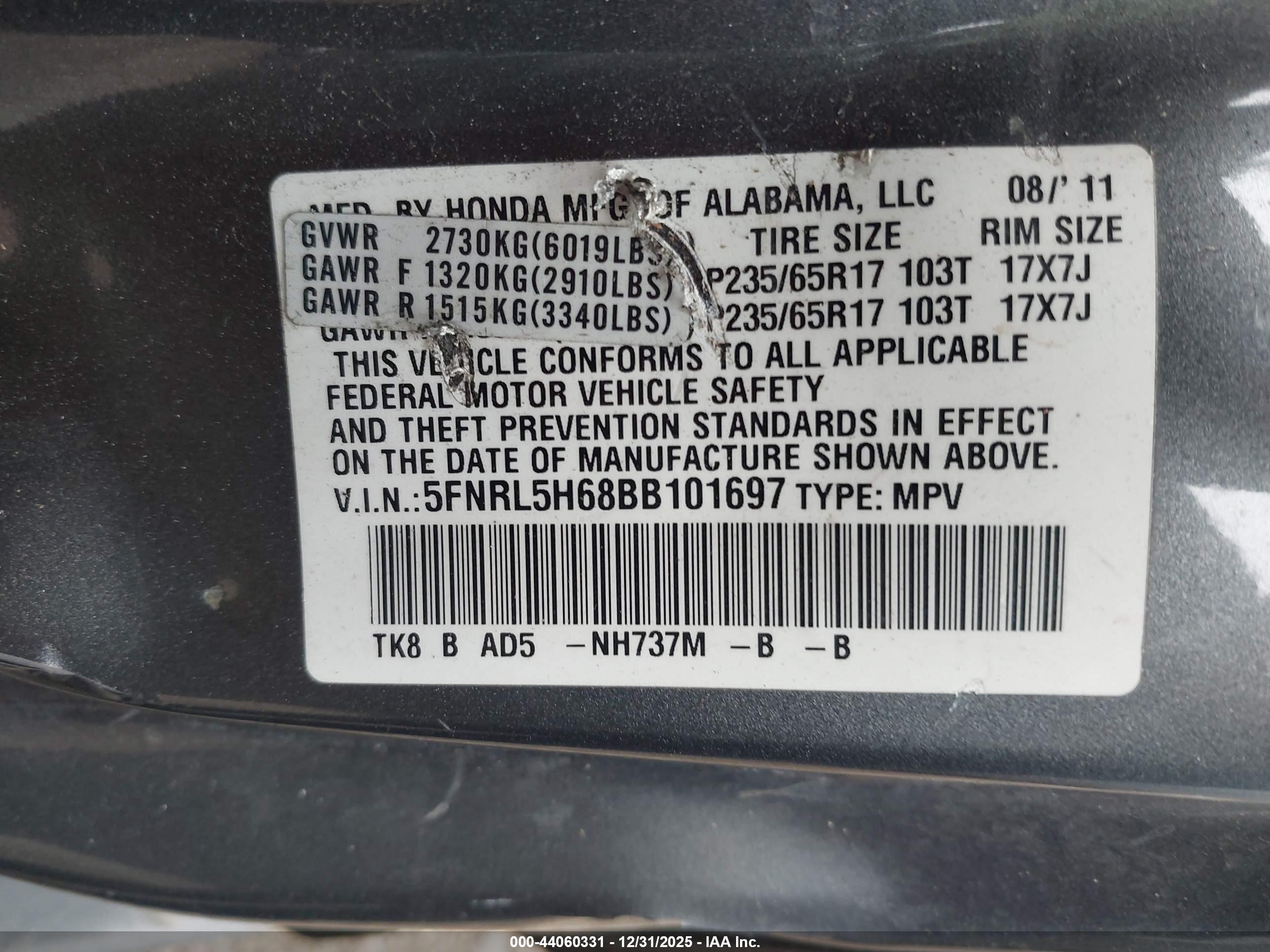 HONDA ODYSSEY image 9