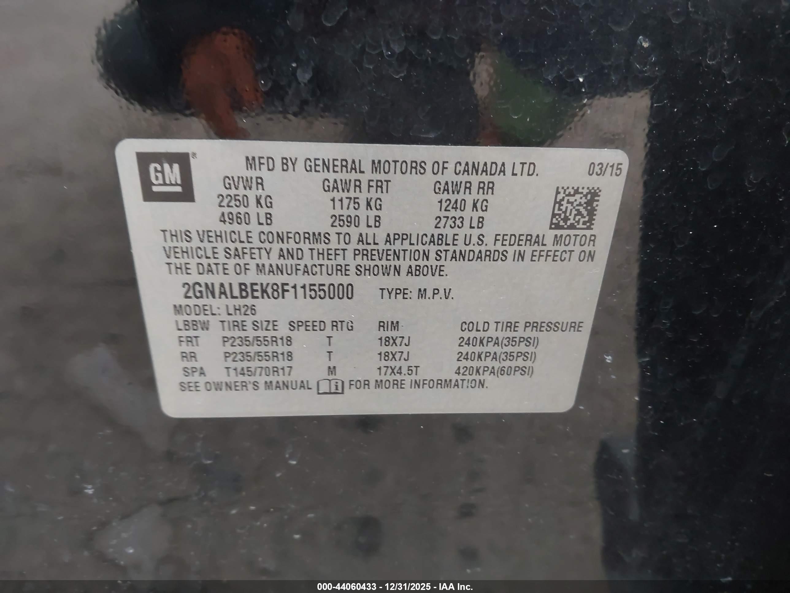 CHEVROLET EQUINOX image 9