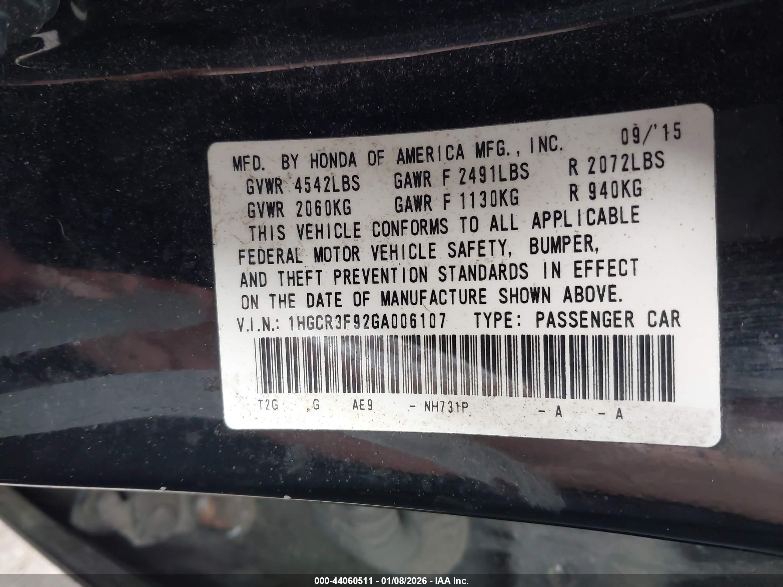 HONDA ACCORD image 9