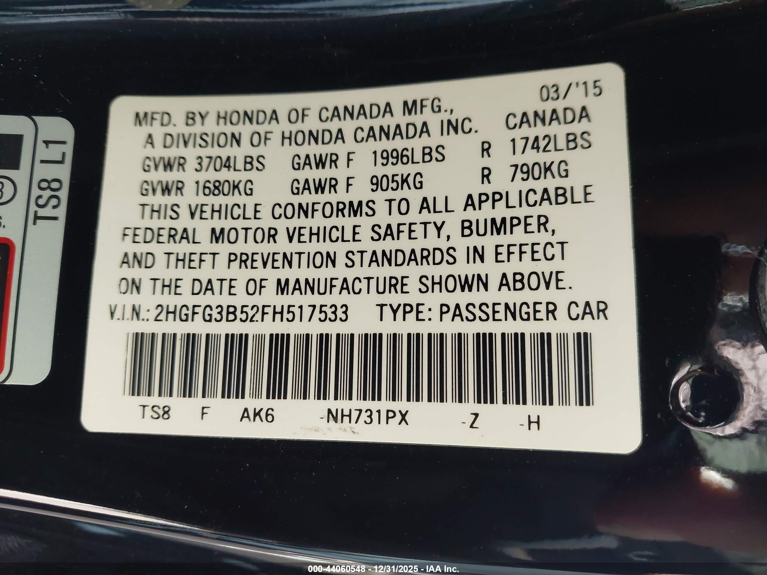 HONDA CIVIC image 9