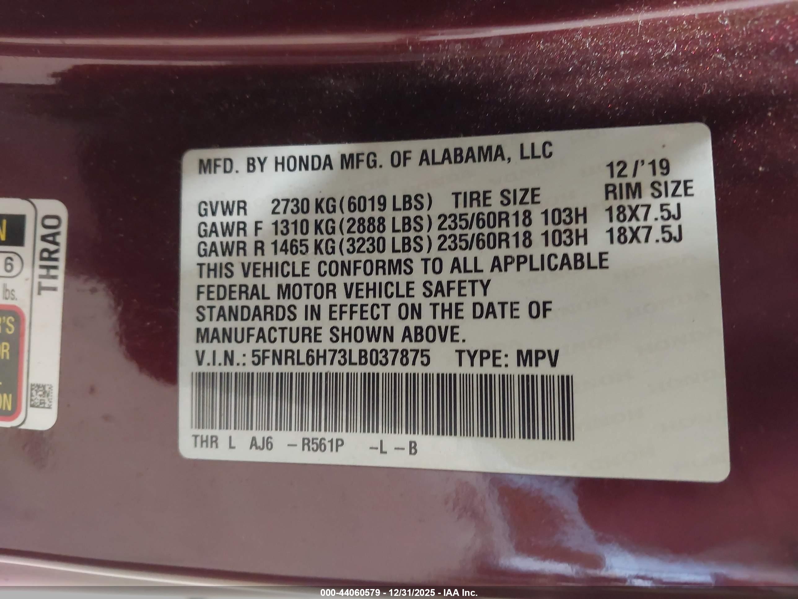 HONDA ODYSSEY image 9