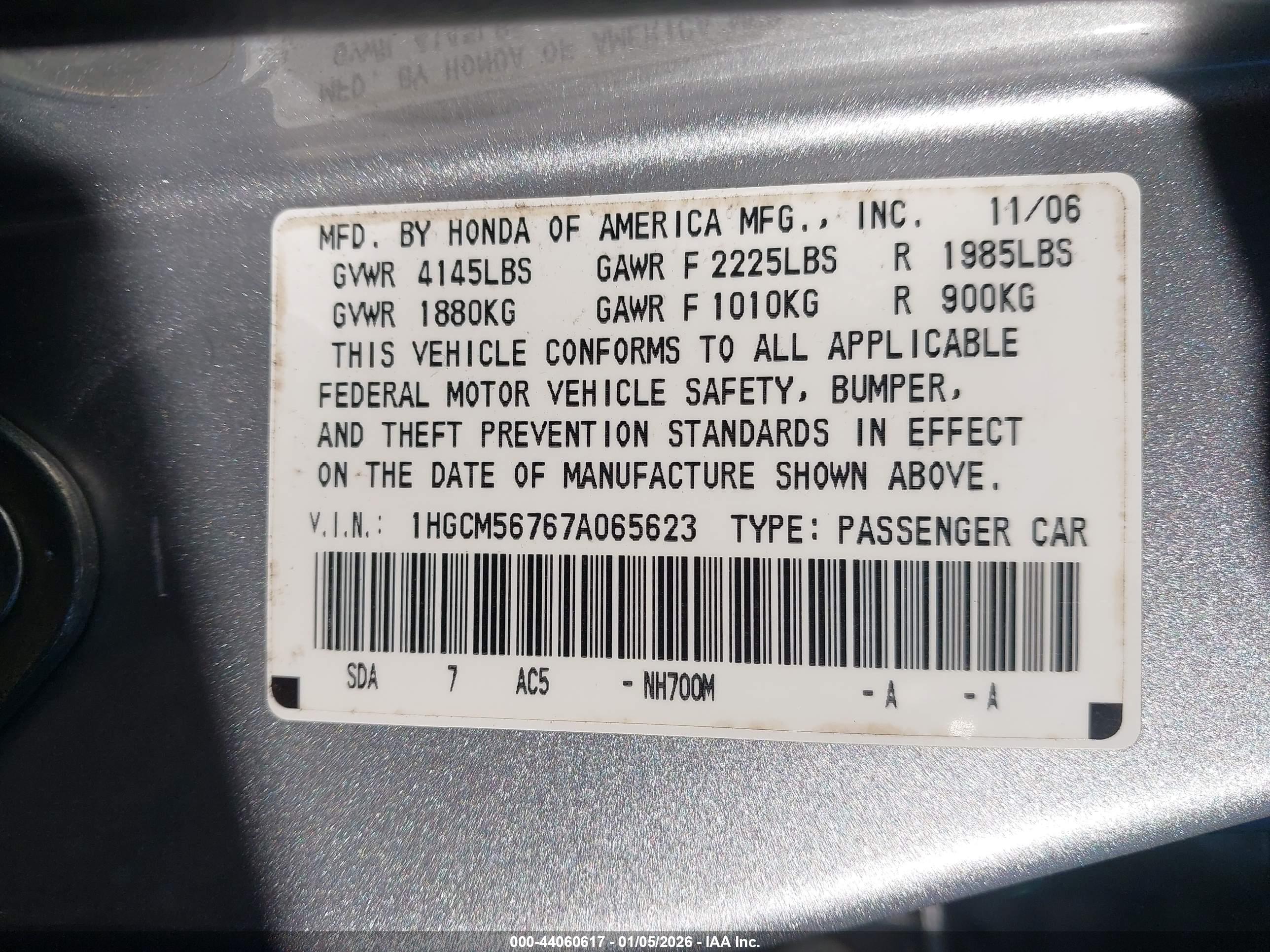 HONDA ACCORD image 9