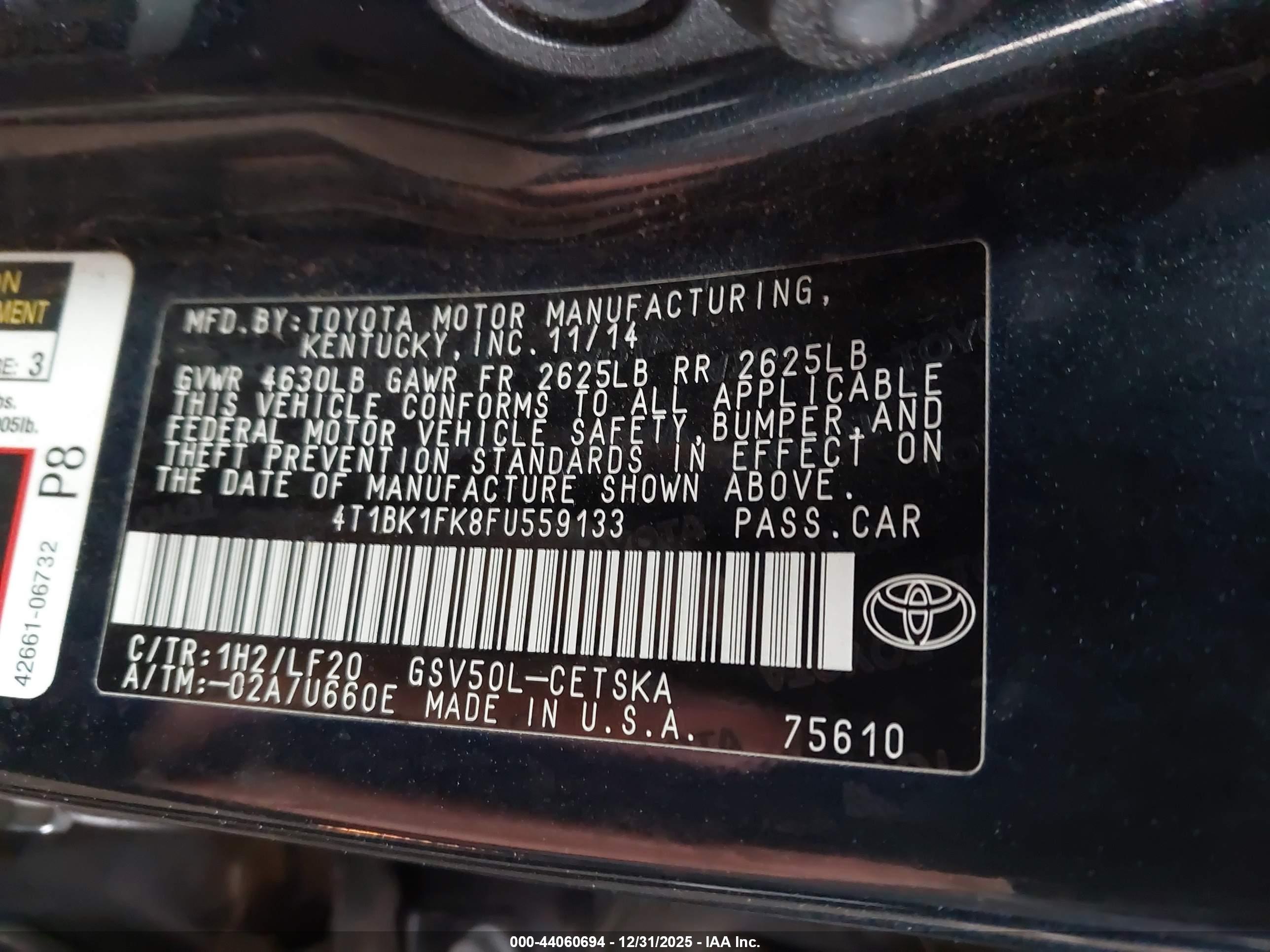TOYOTA CAMRY image 9