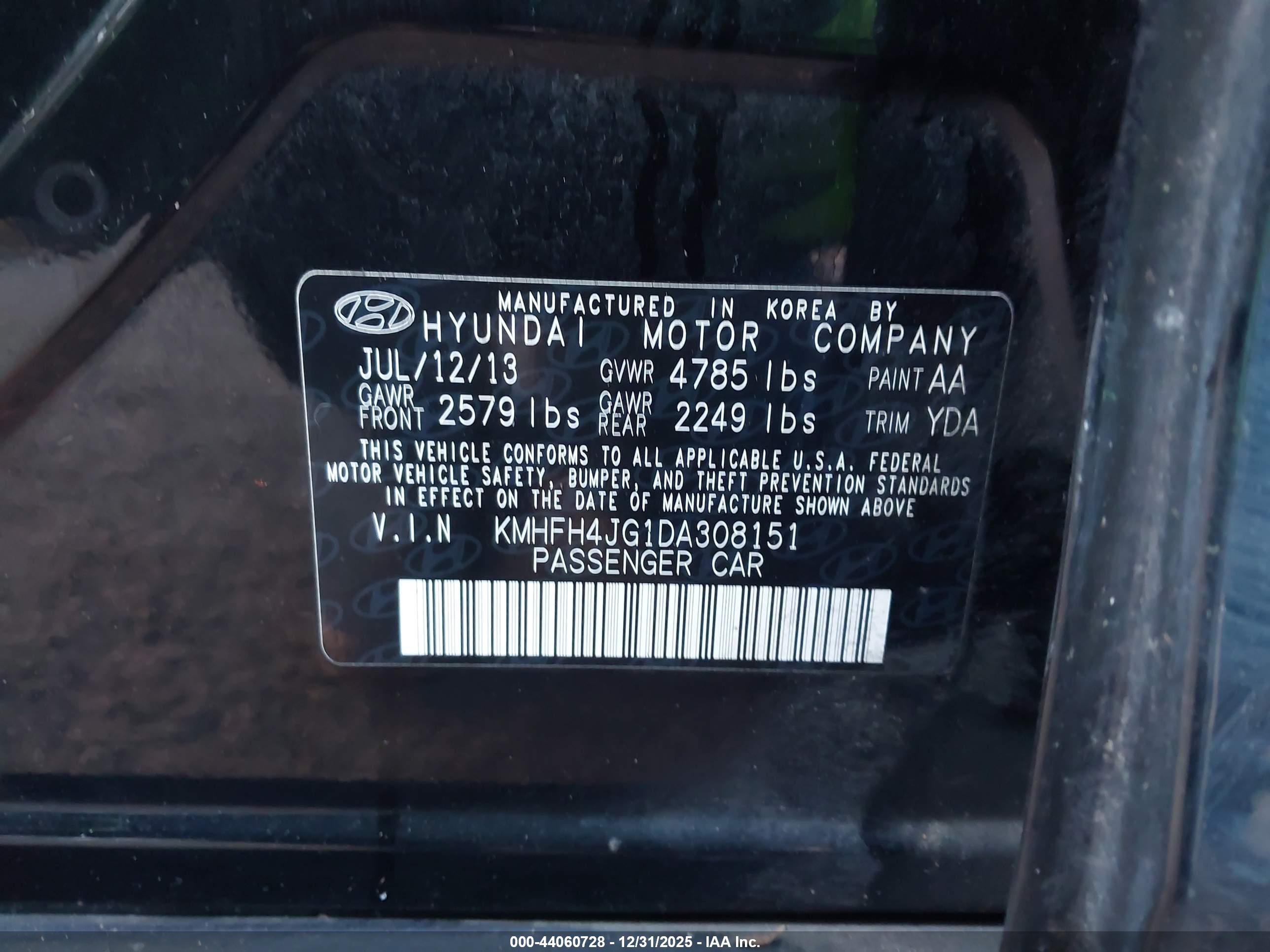 HYUNDAI AZERA image 9