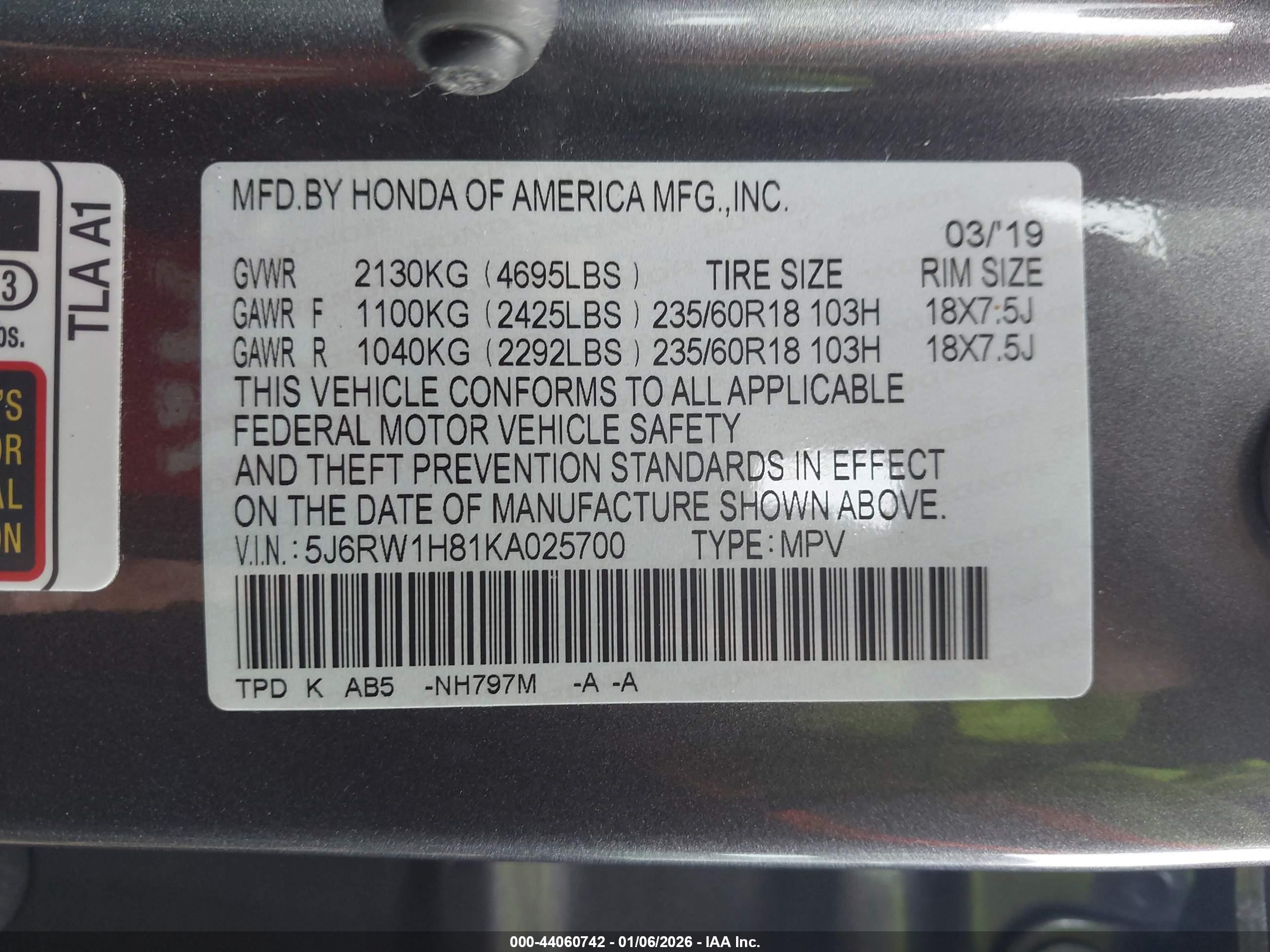 HONDA CR-V image 9