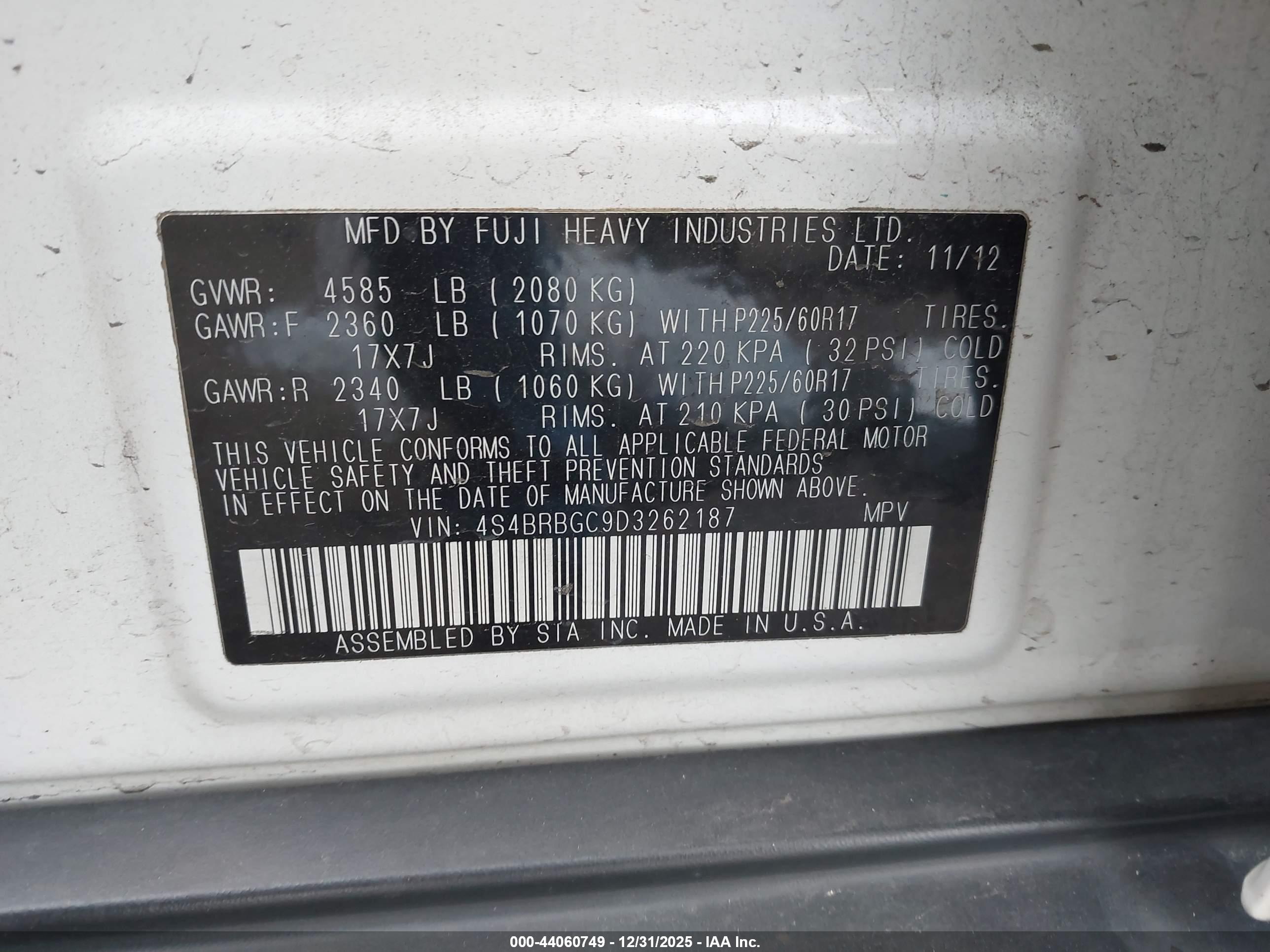 SUBARU OUTBACK image 9