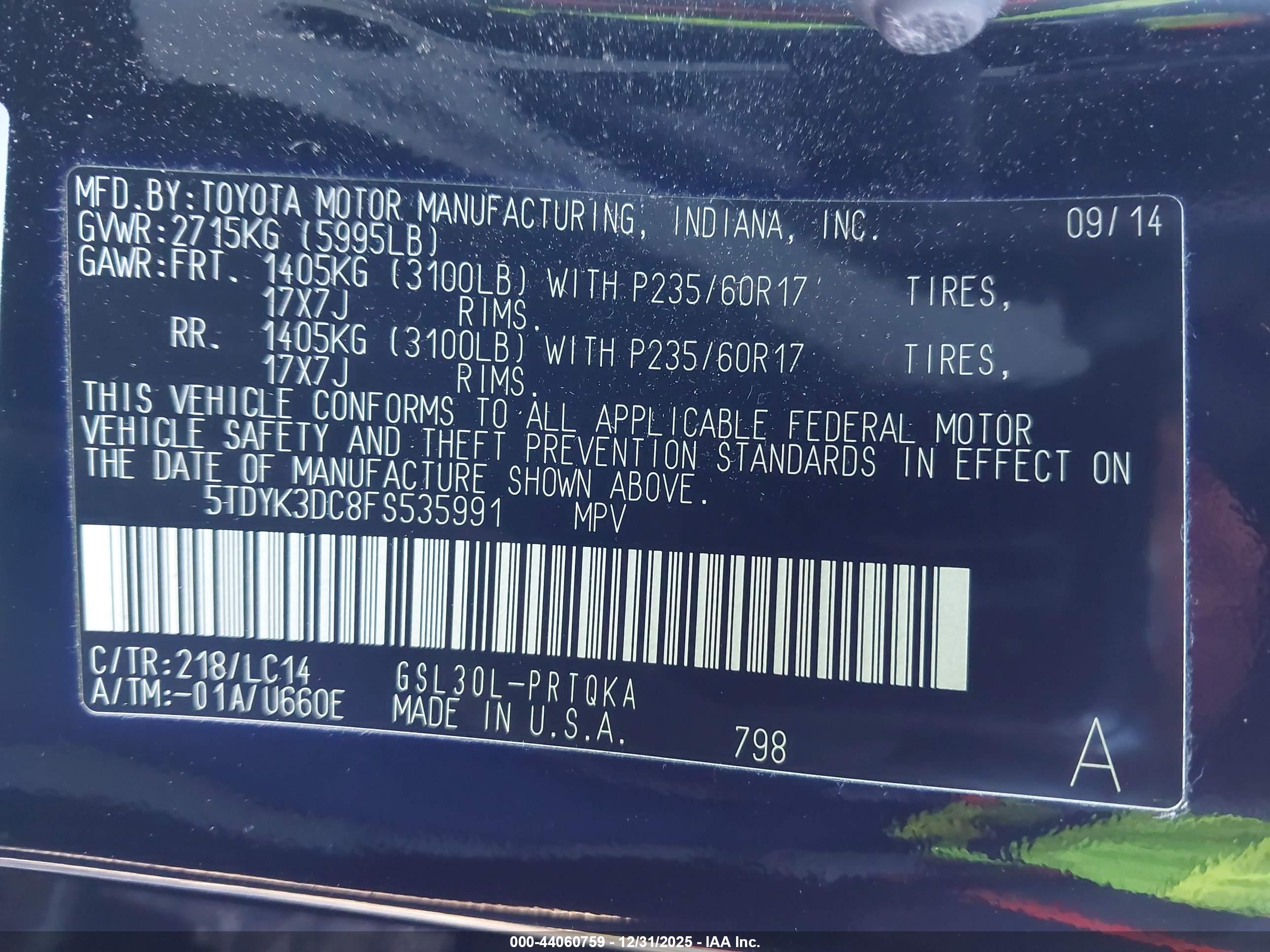 TOYOTA SIENNA image 9