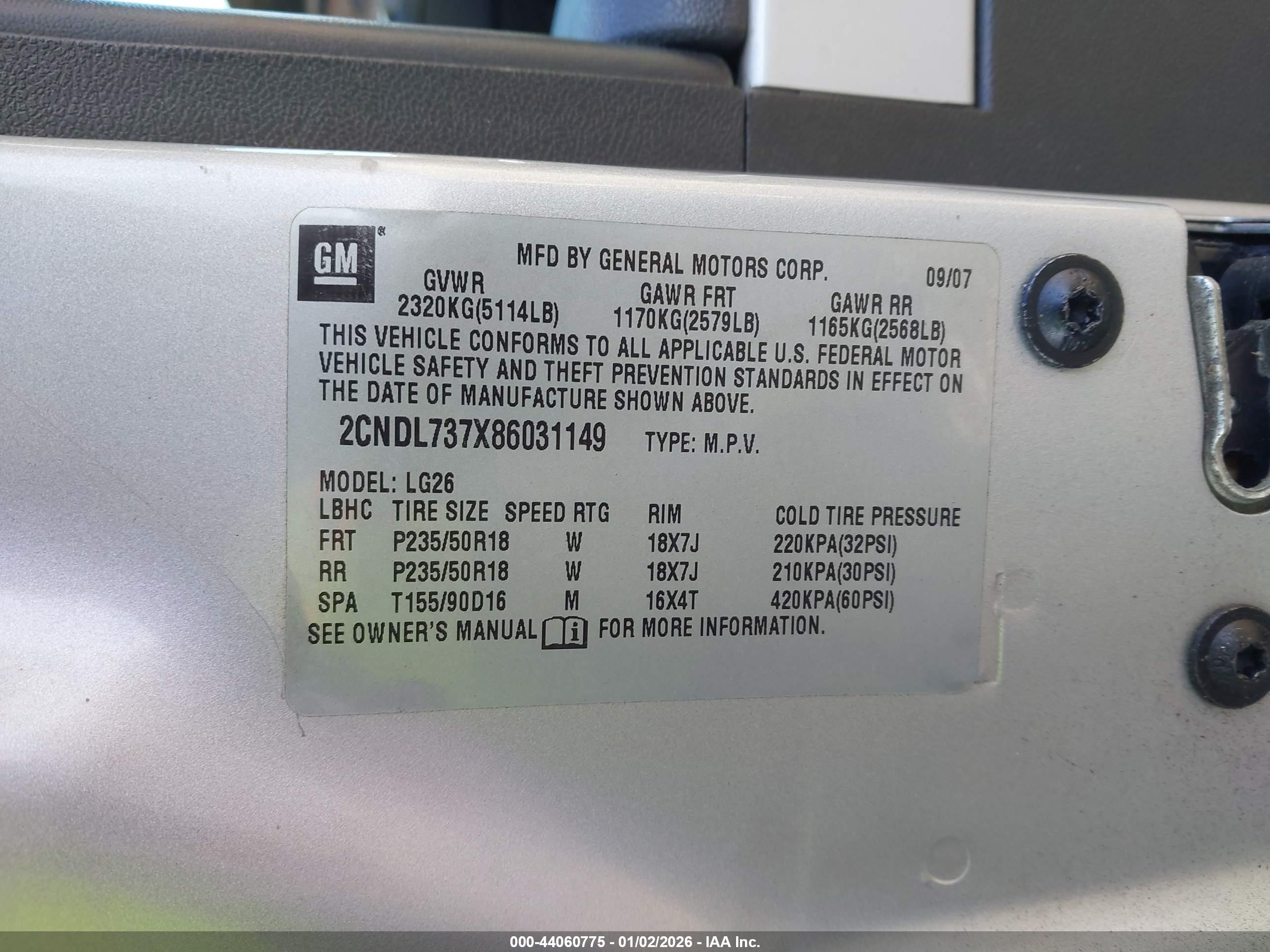 CHEVROLET EQUINOX image 9