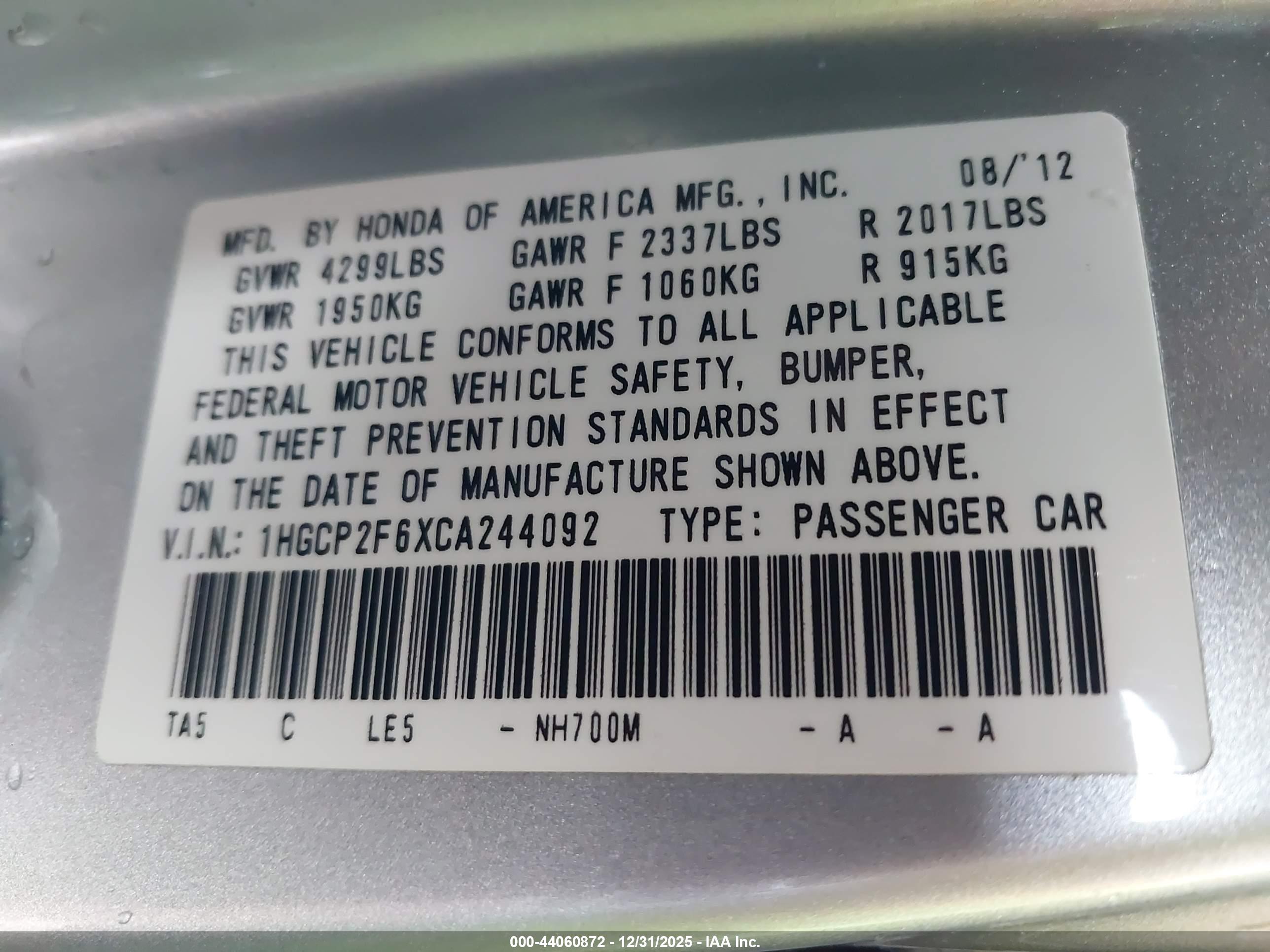 HONDA ACCORD image 9