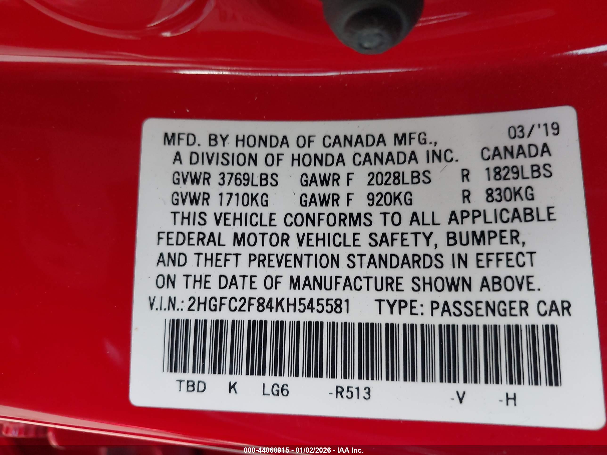 HONDA CIVIC image 9