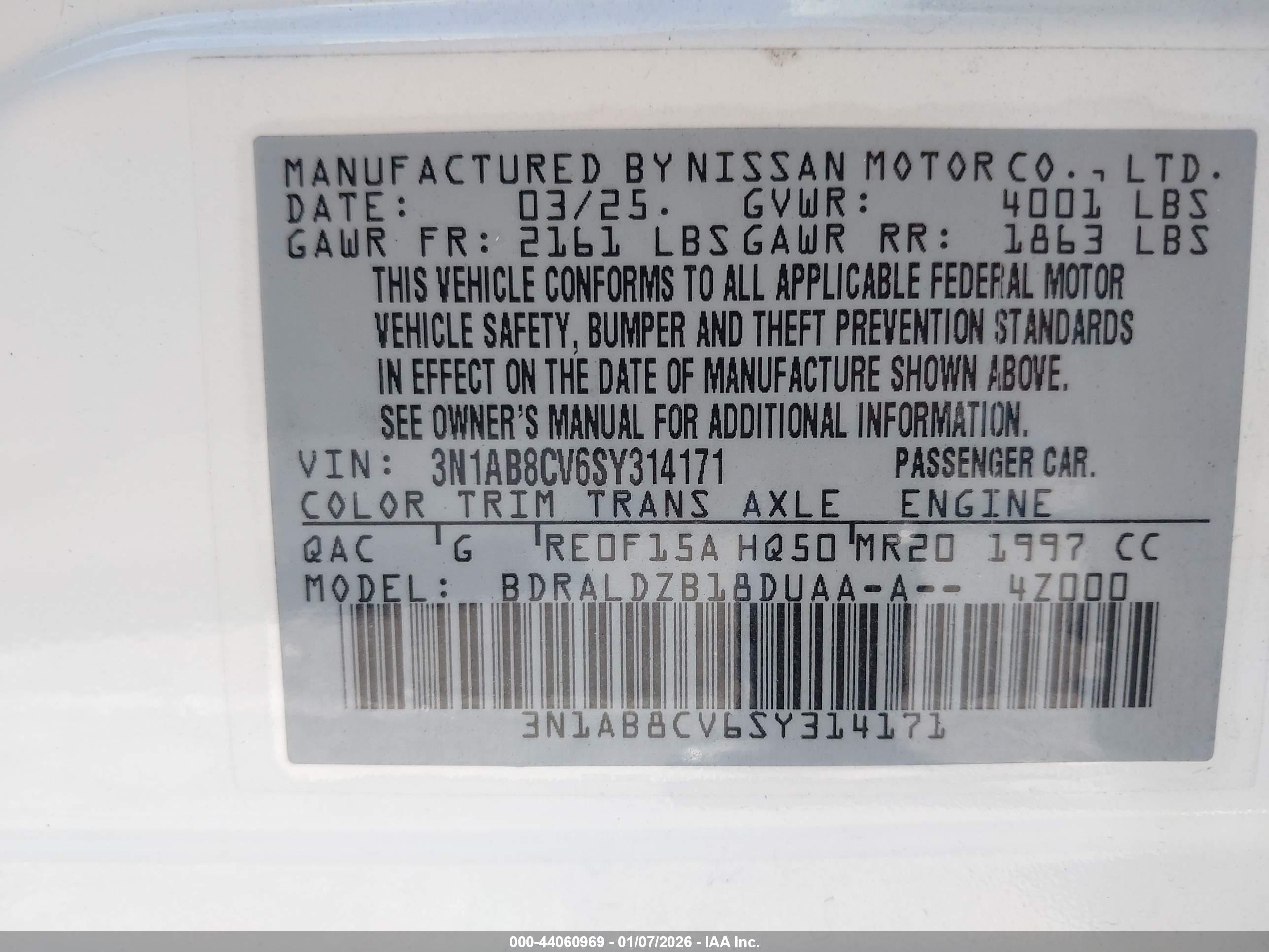 NISSAN SENTRA image 9