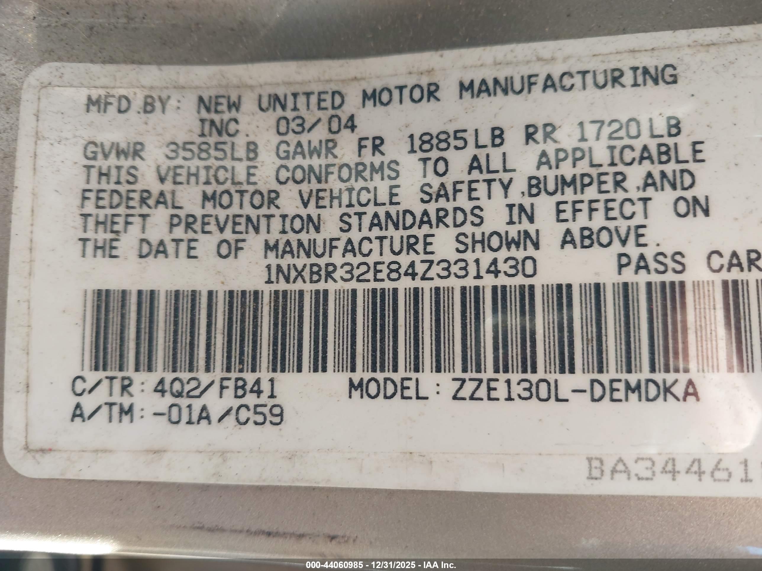 TOYOTA COROLLA image 9