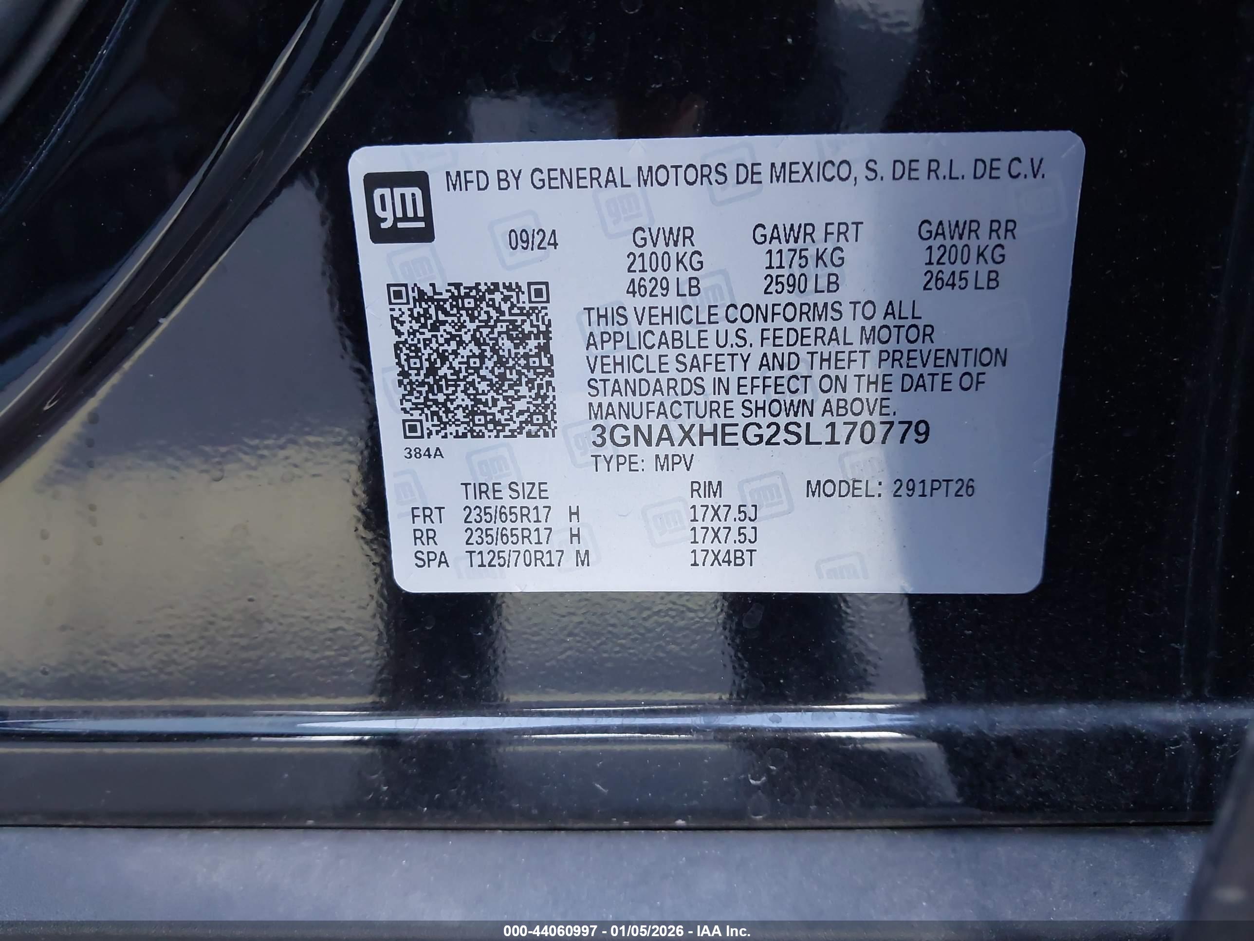 CHEVROLET EQUINOX image 9