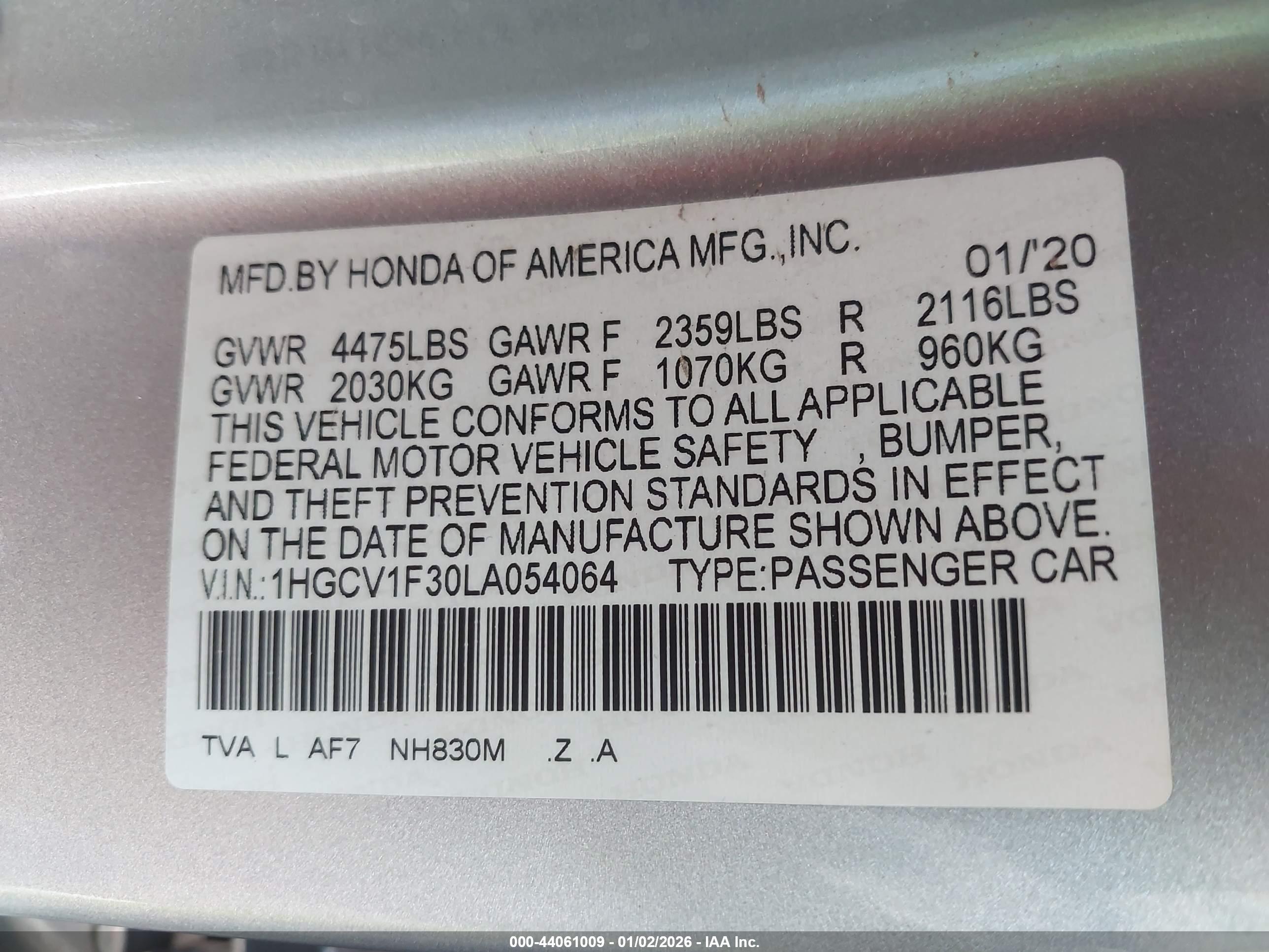 HONDA ACCORD image 9