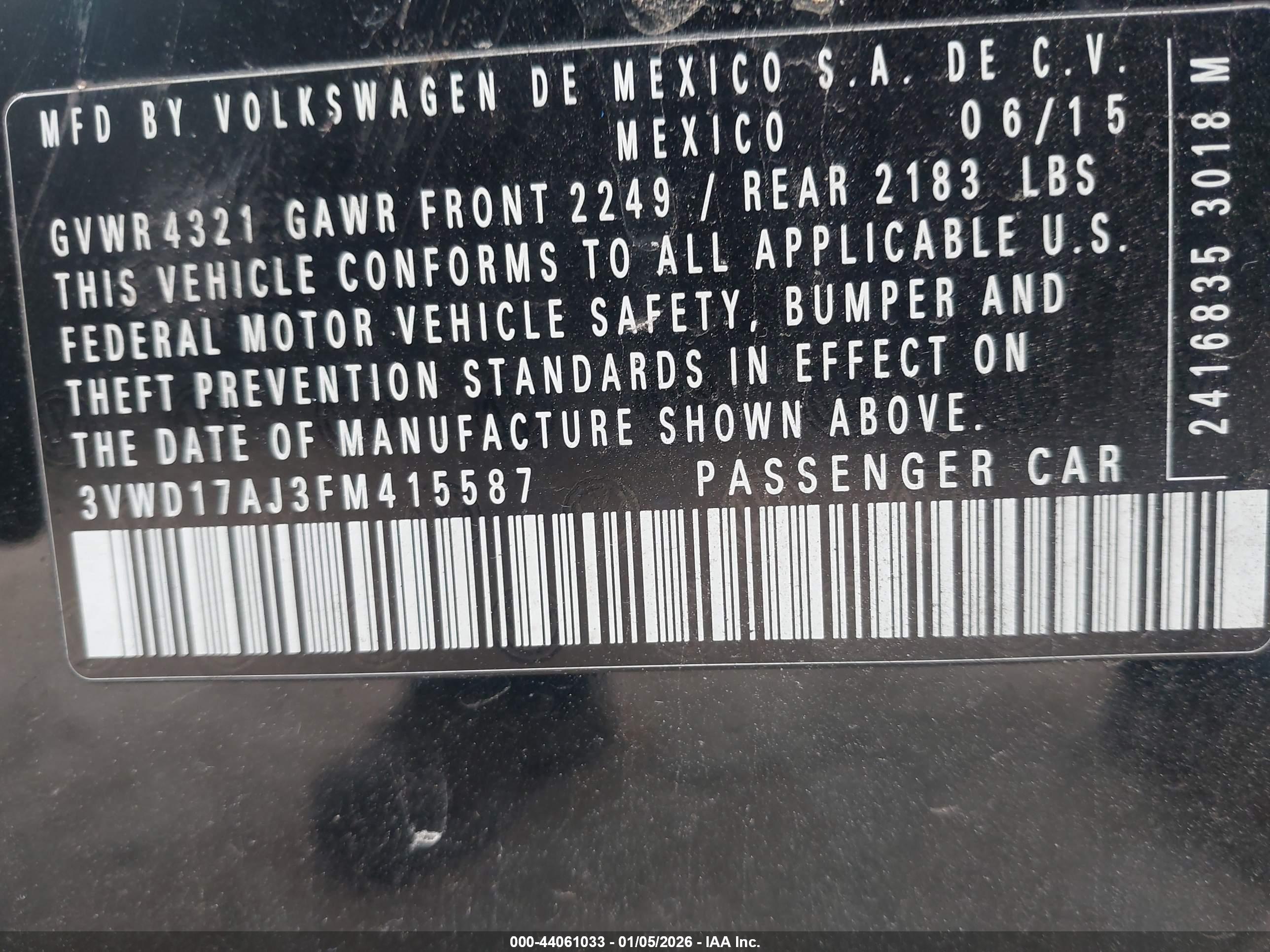 VOLKSWAGEN JETTA image 9