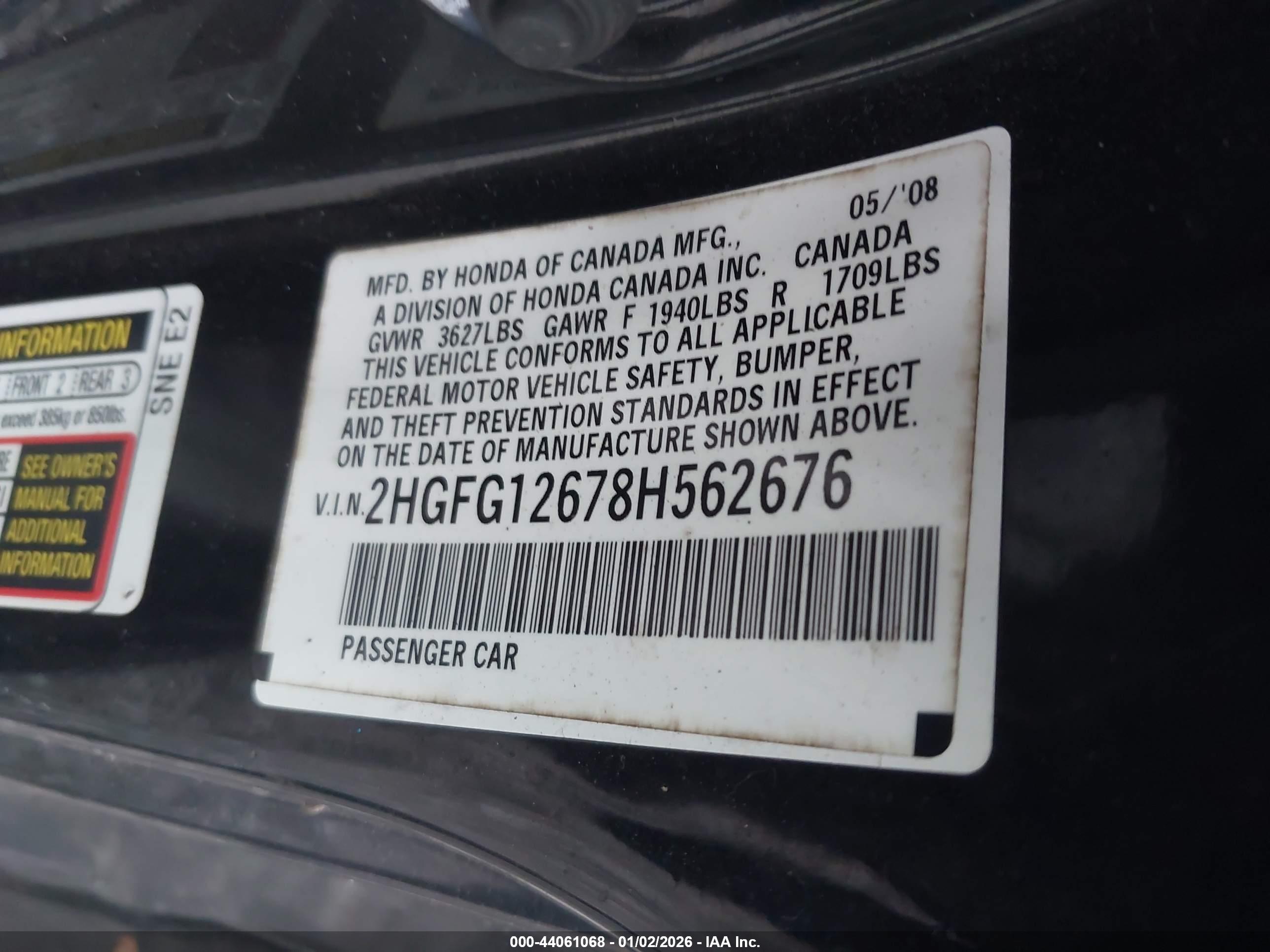 HONDA CIVIC image 9