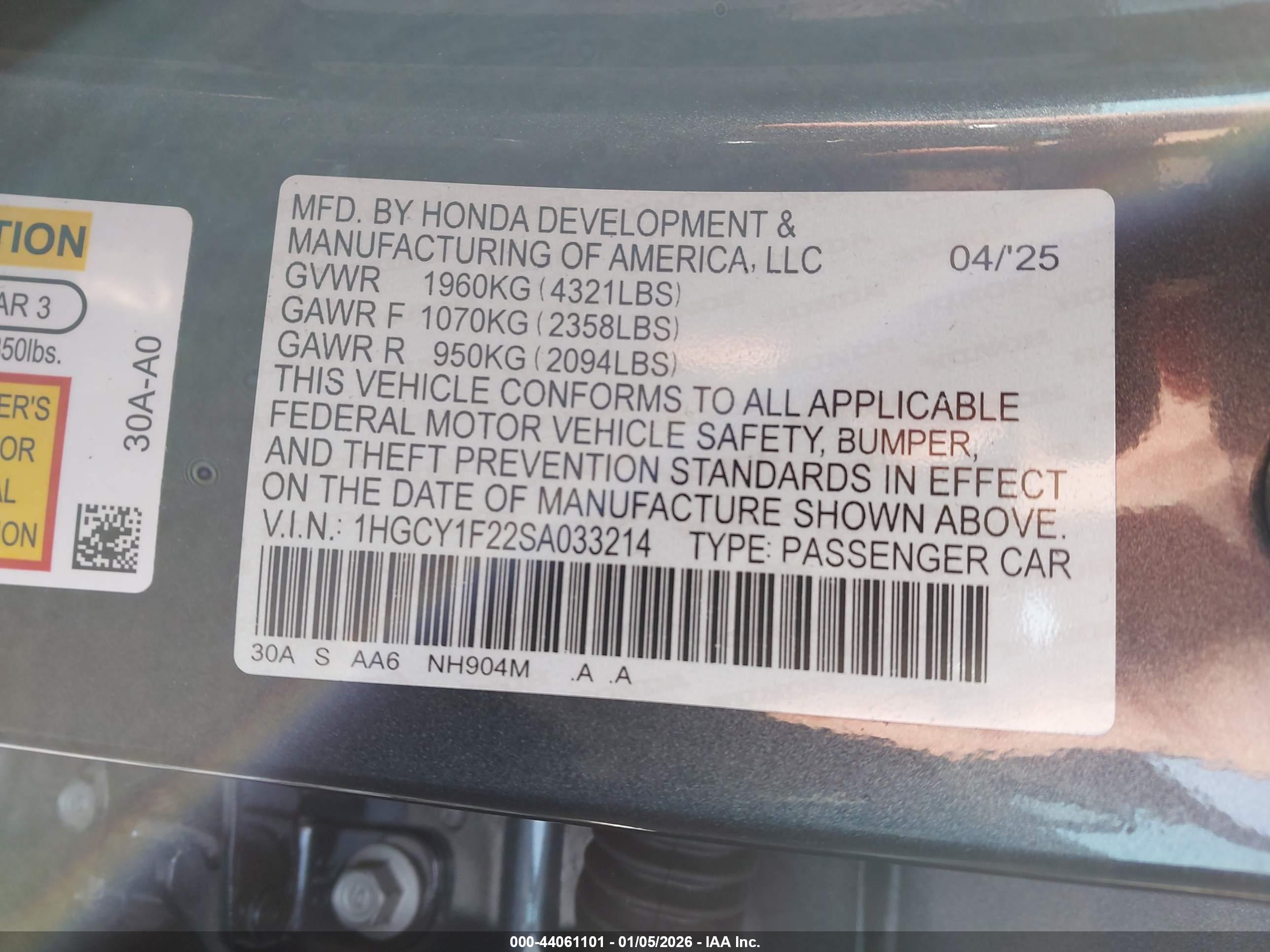 HONDA ACCORD image 9