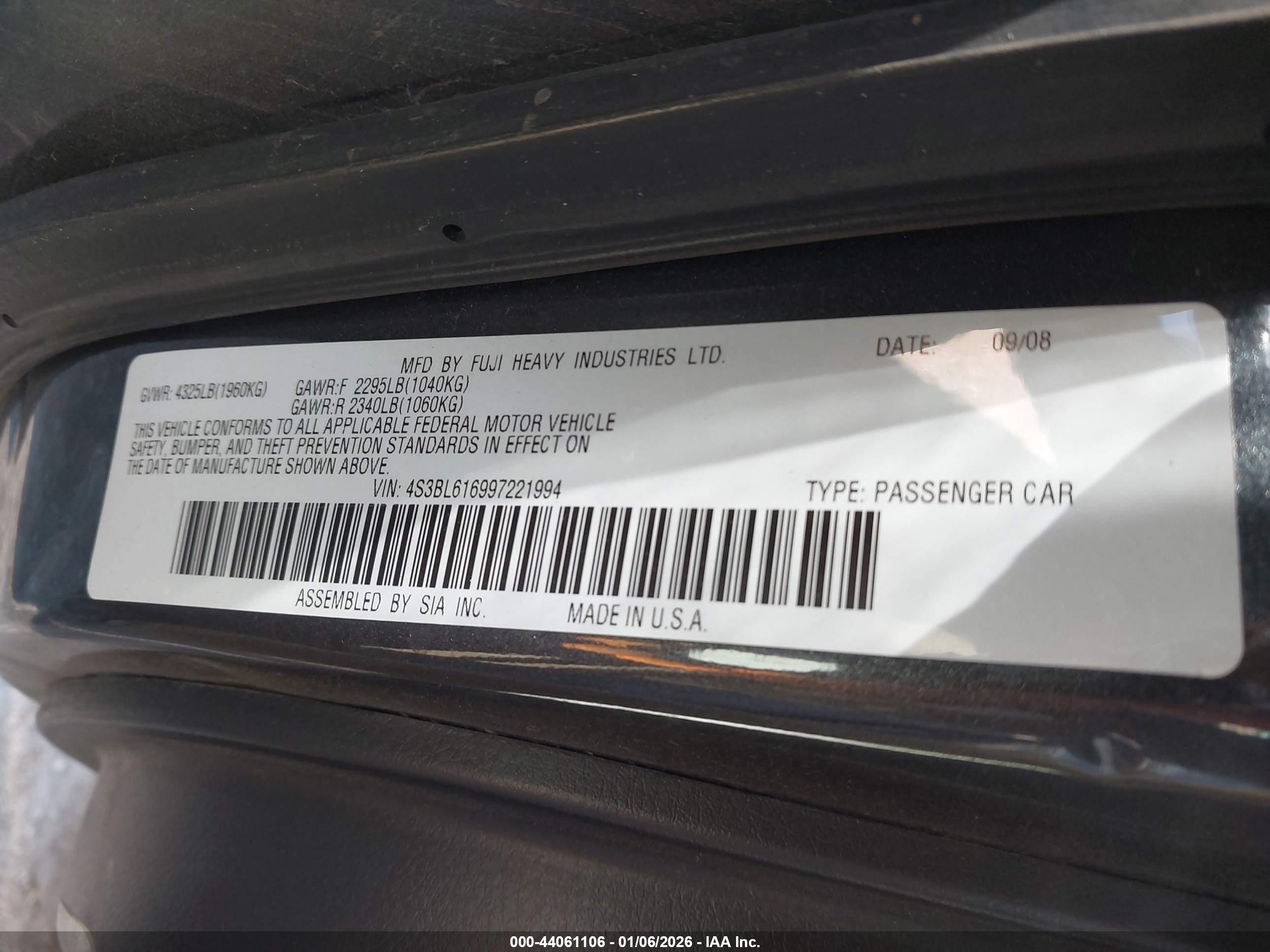 SUBARU LEGACY image 9