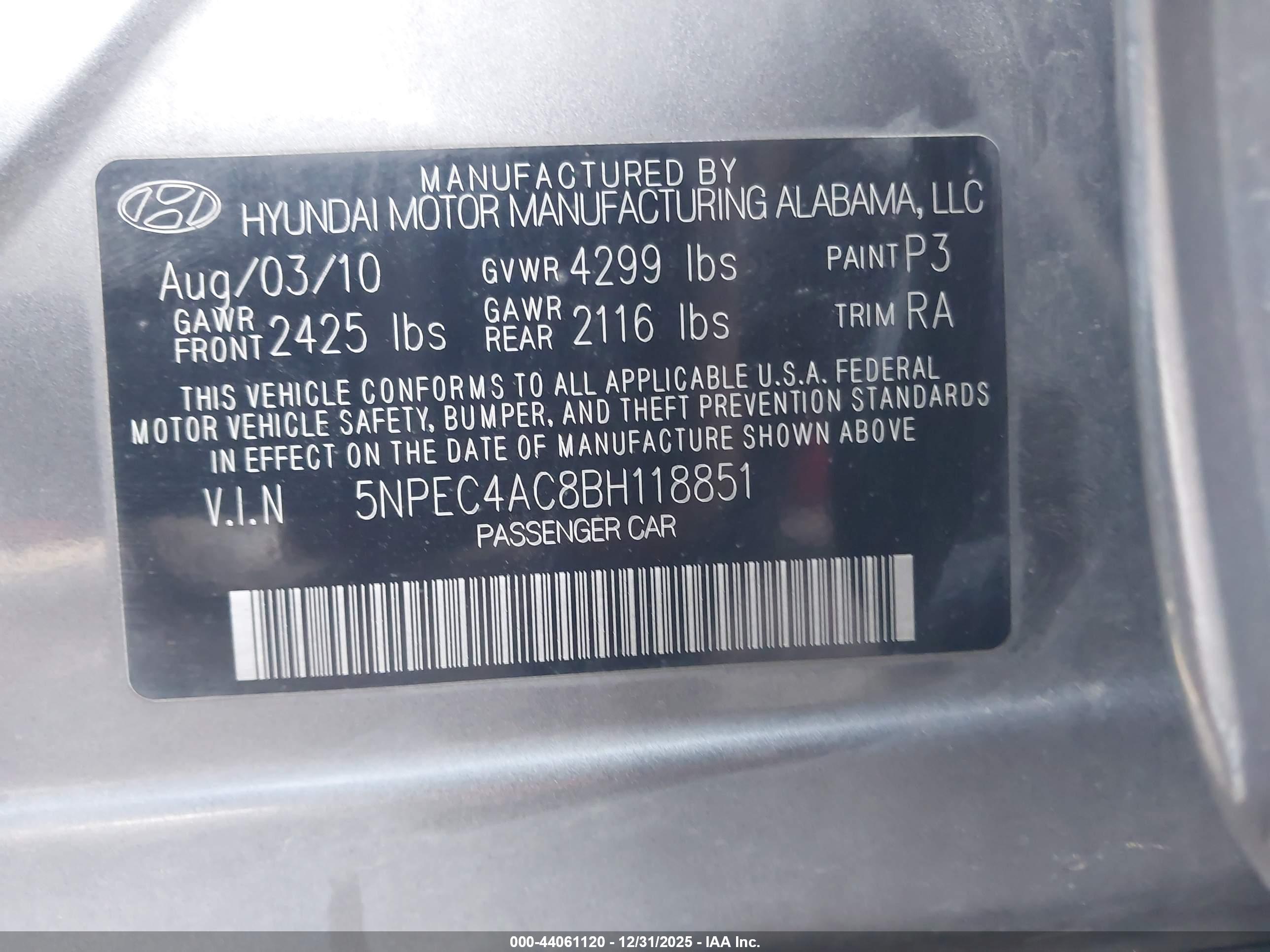HYUNDAI SONATA image 9