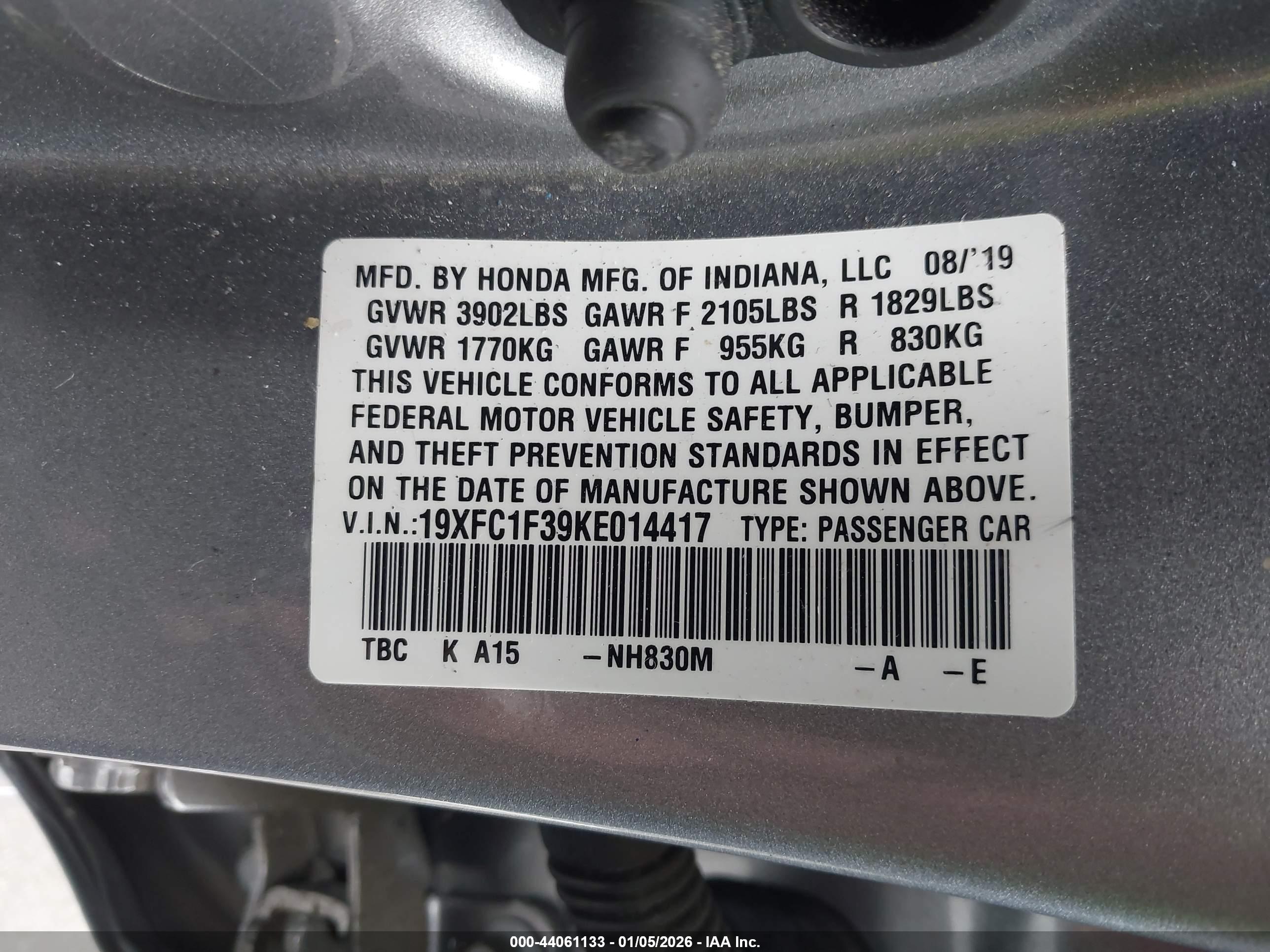 HONDA CIVIC image 9