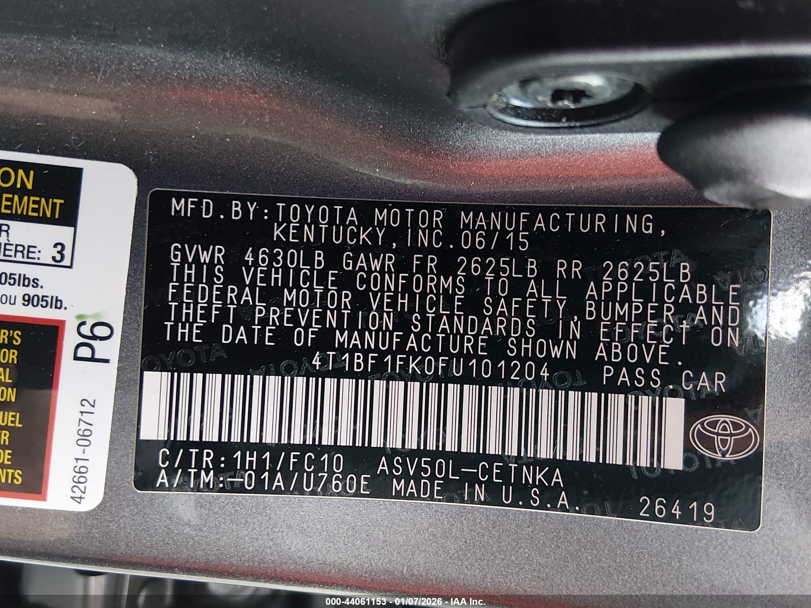 TOYOTA CAMRY image 9