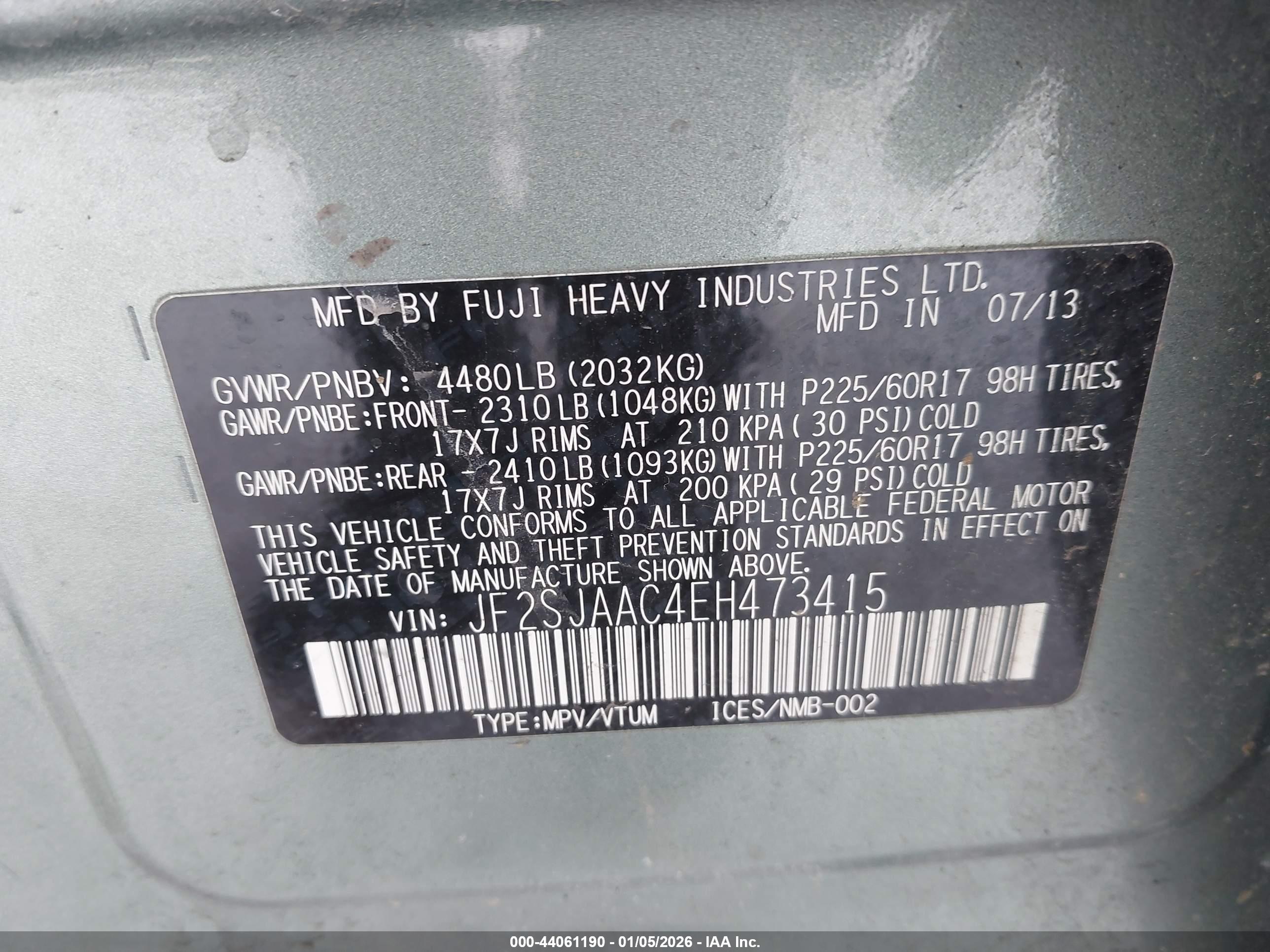 SUBARU FORESTER image 9