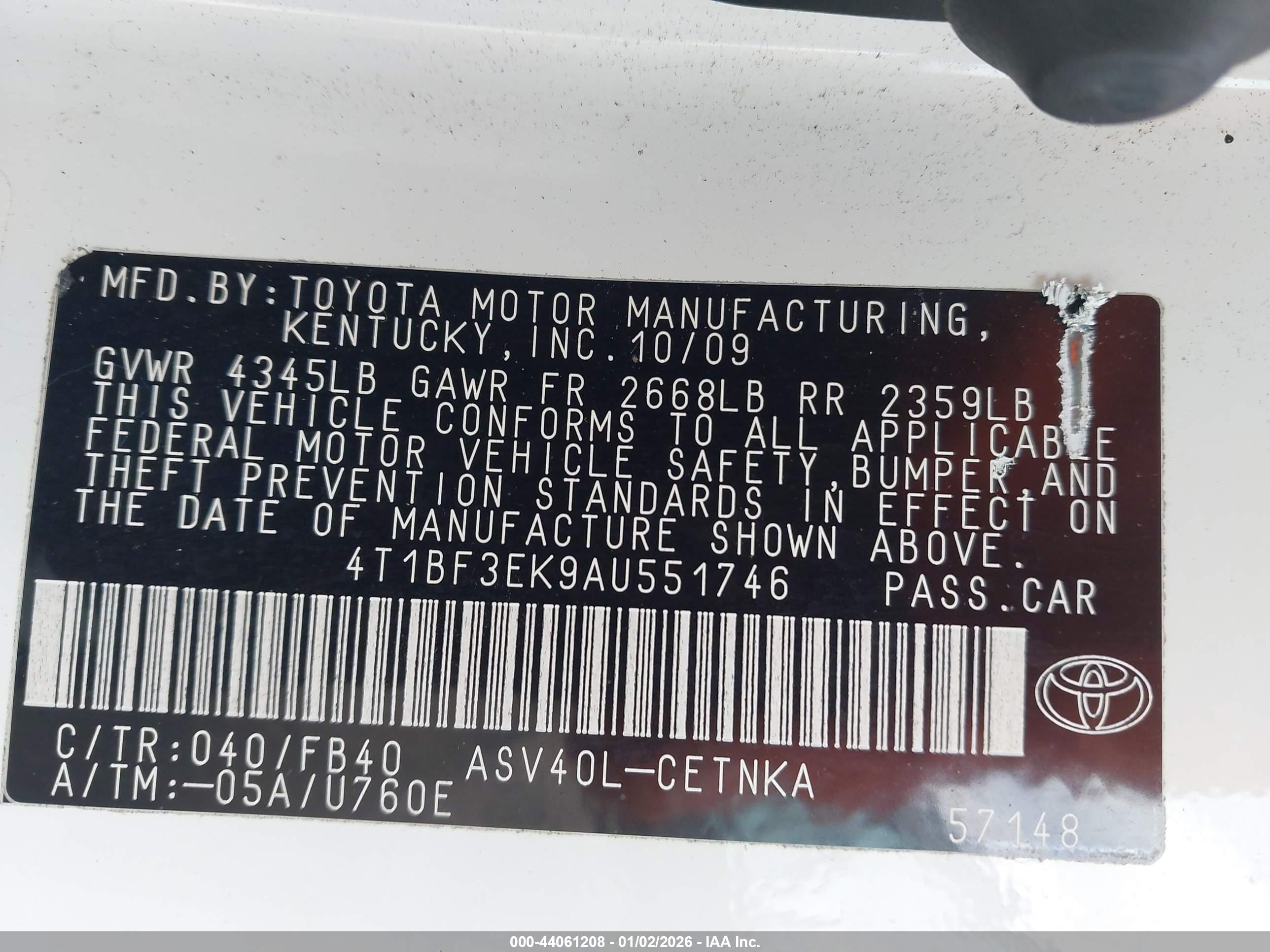 TOYOTA CAMRY image 9