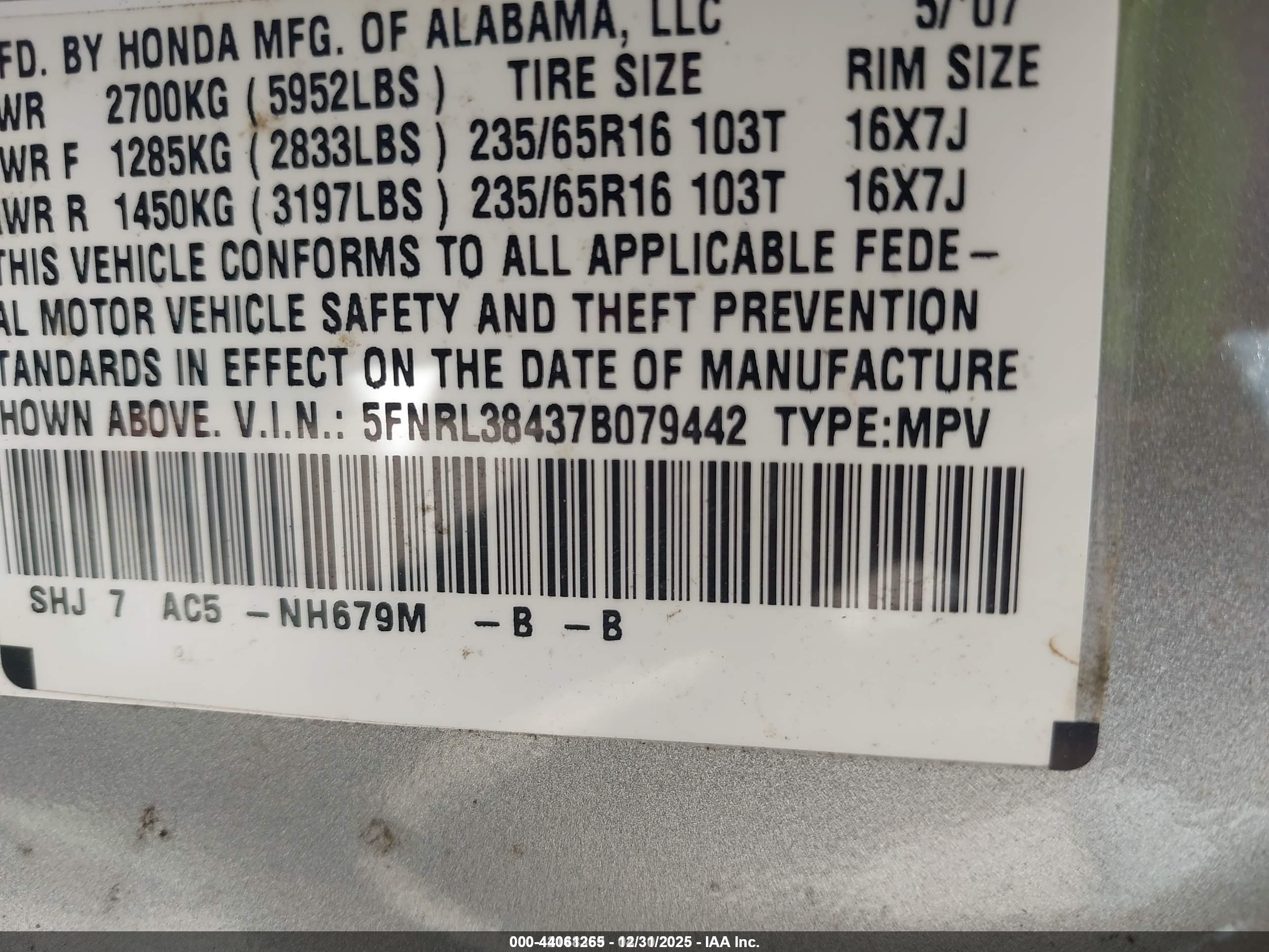 HONDA ODYSSEY image 9