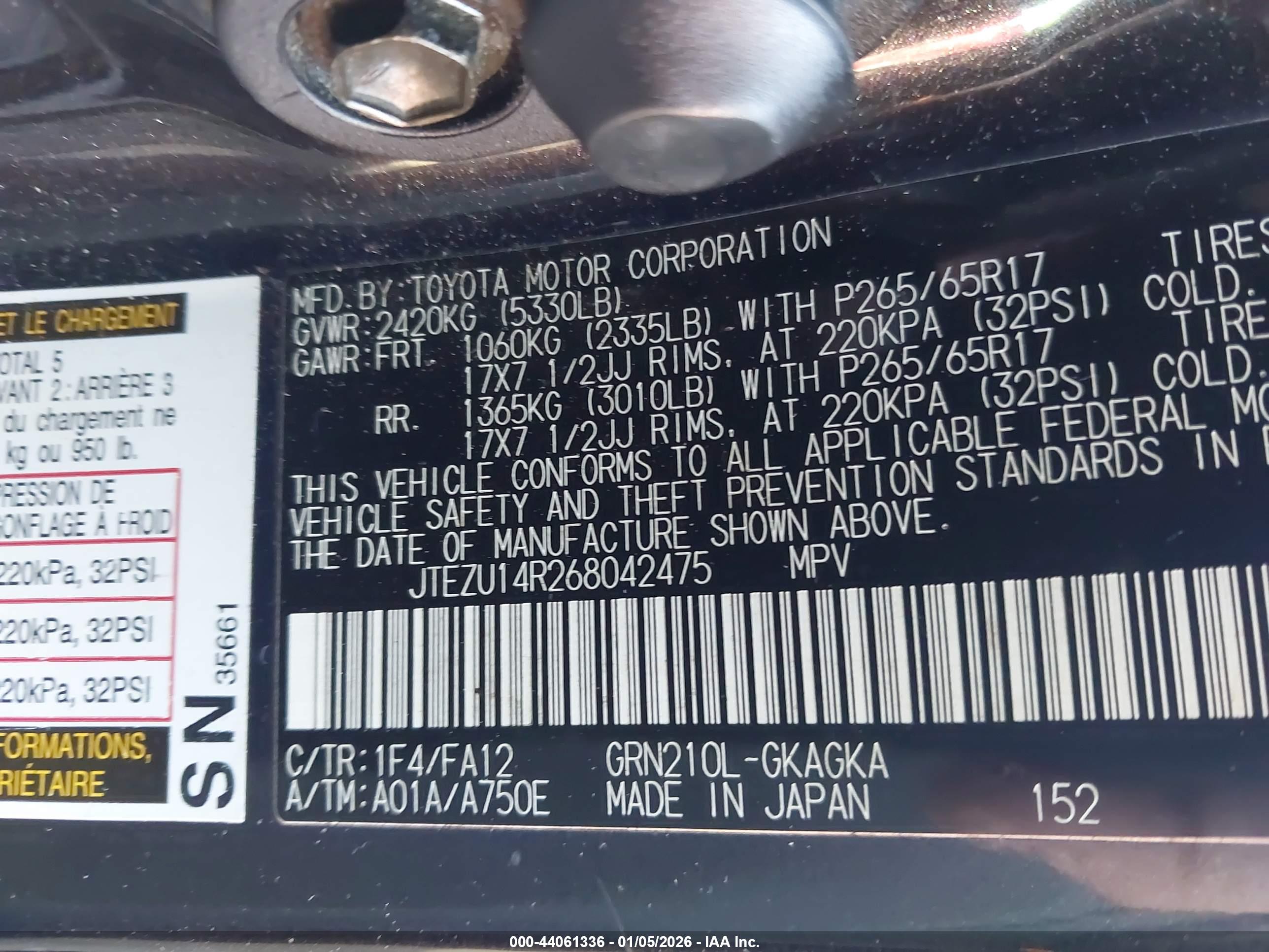 TOYOTA 4RUNNER image 9