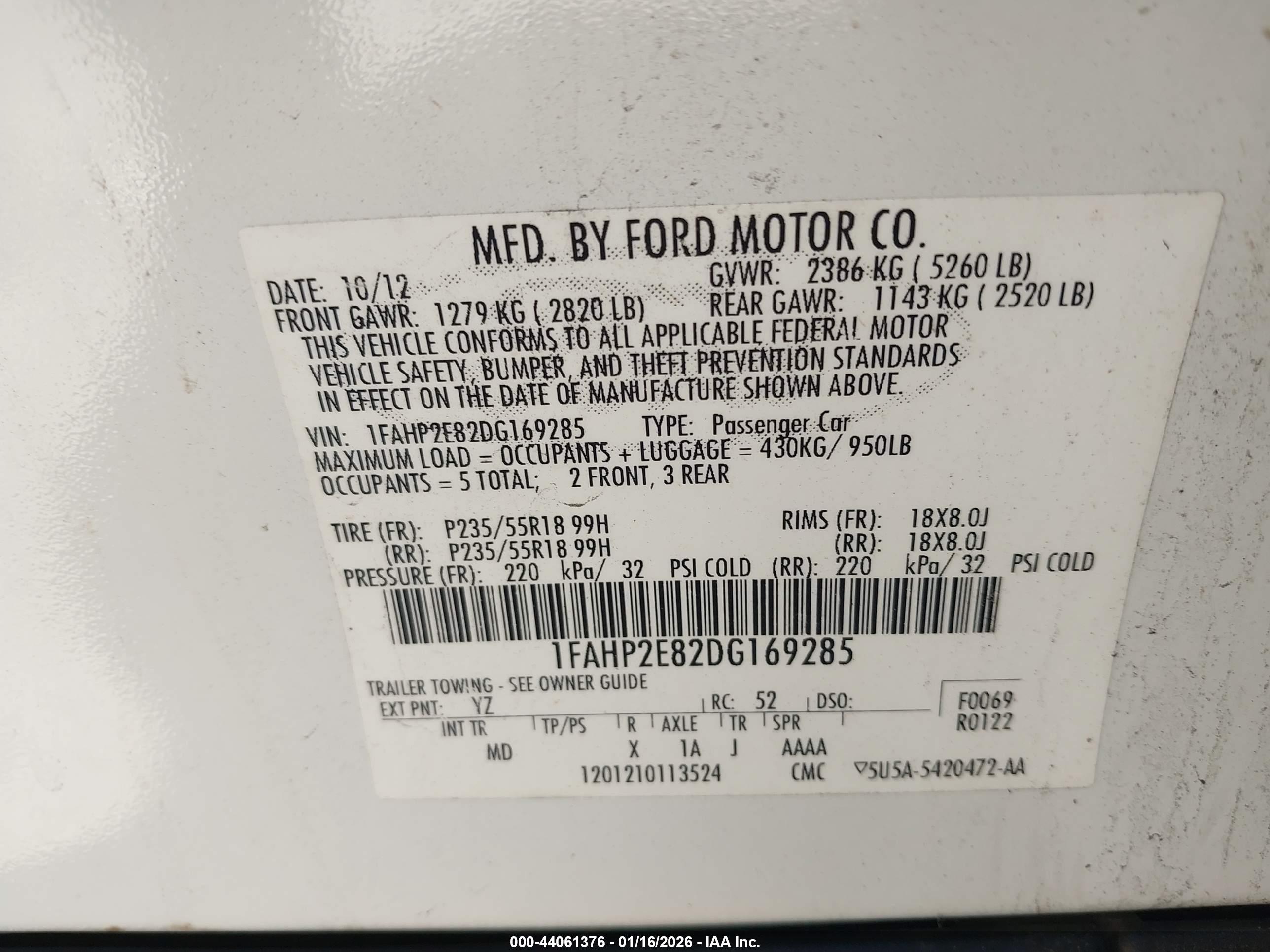 FORD TAURUS image 9