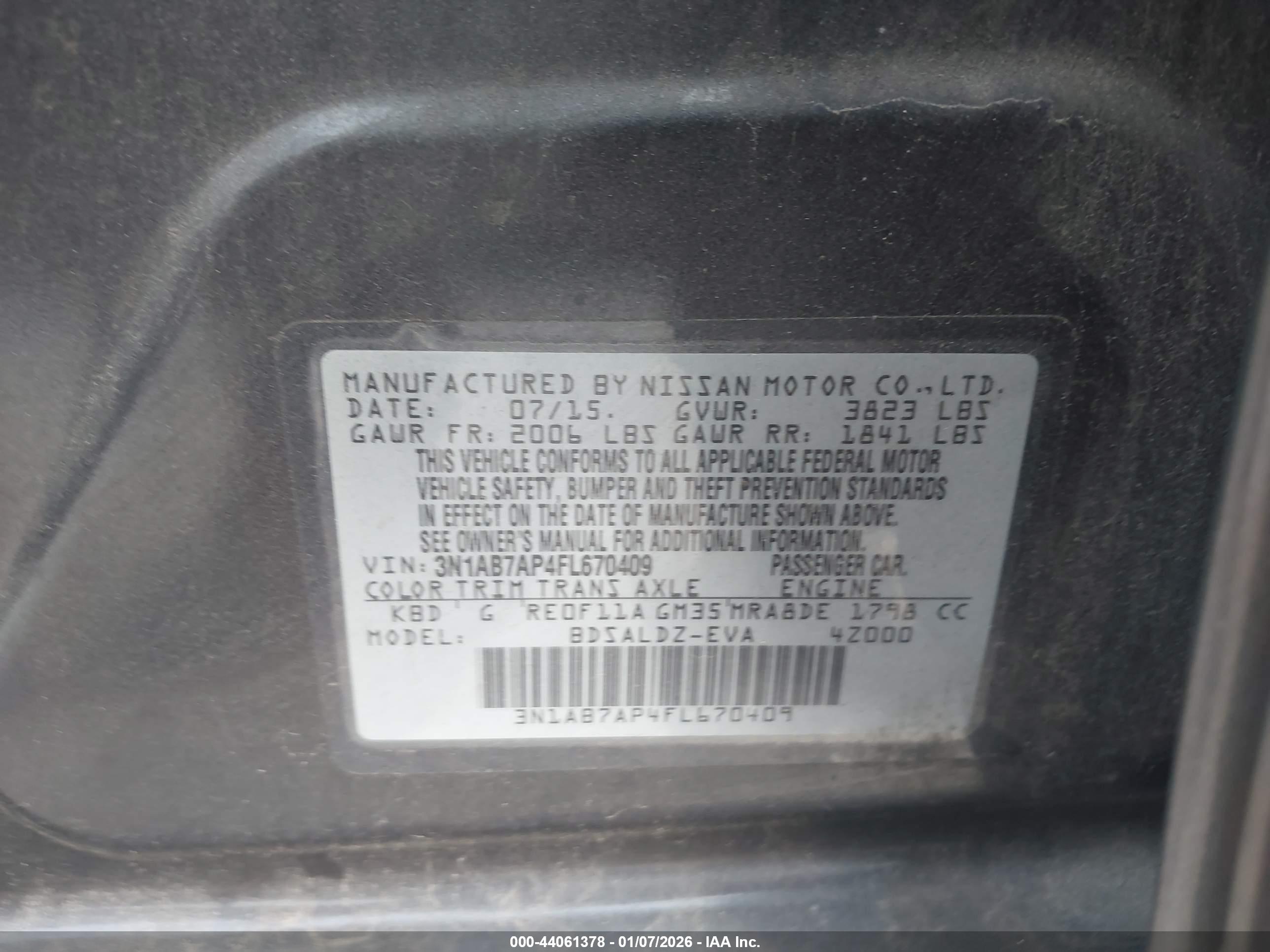 NISSAN SENTRA image 9