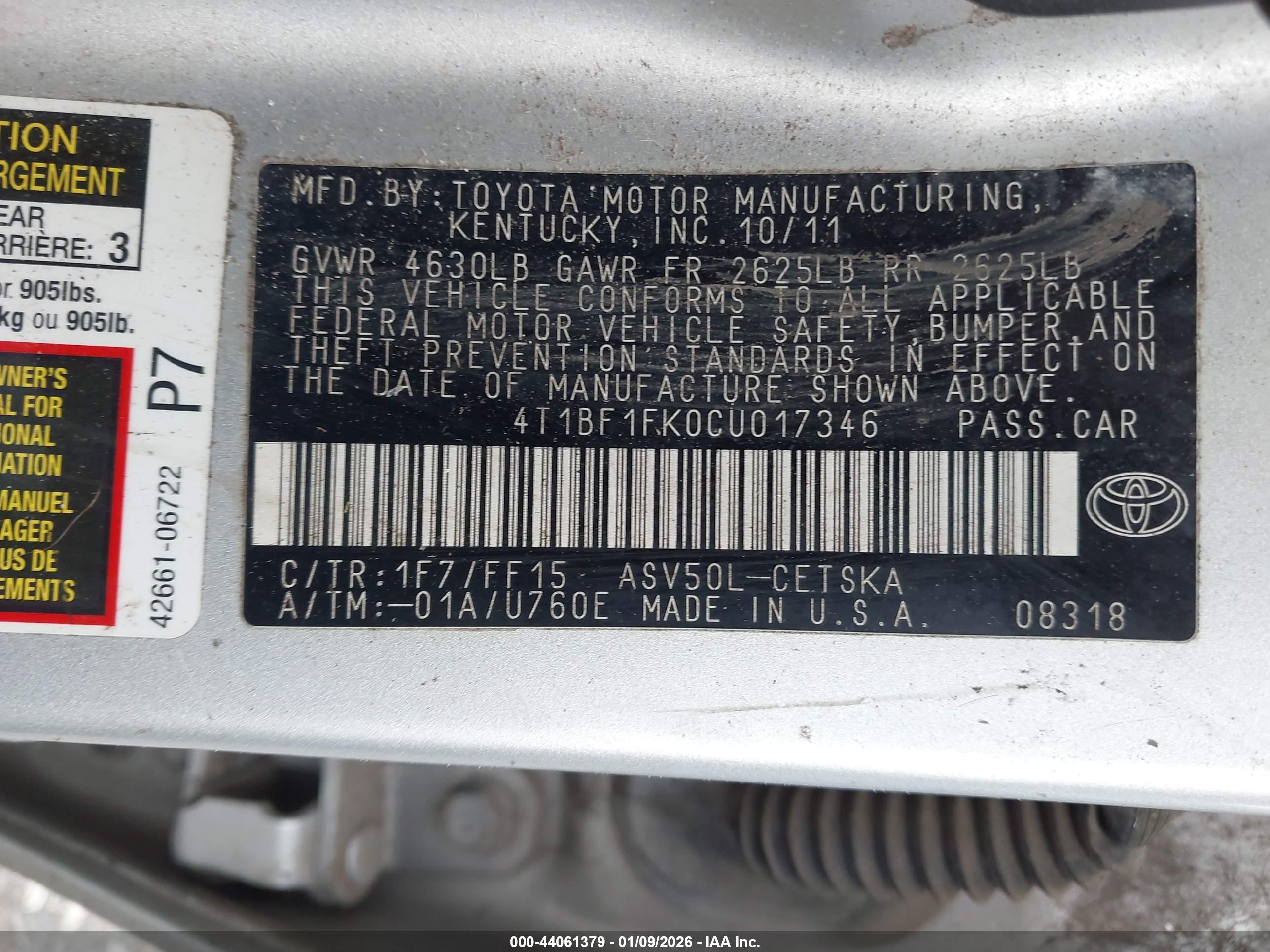 TOYOTA CAMRY image 9