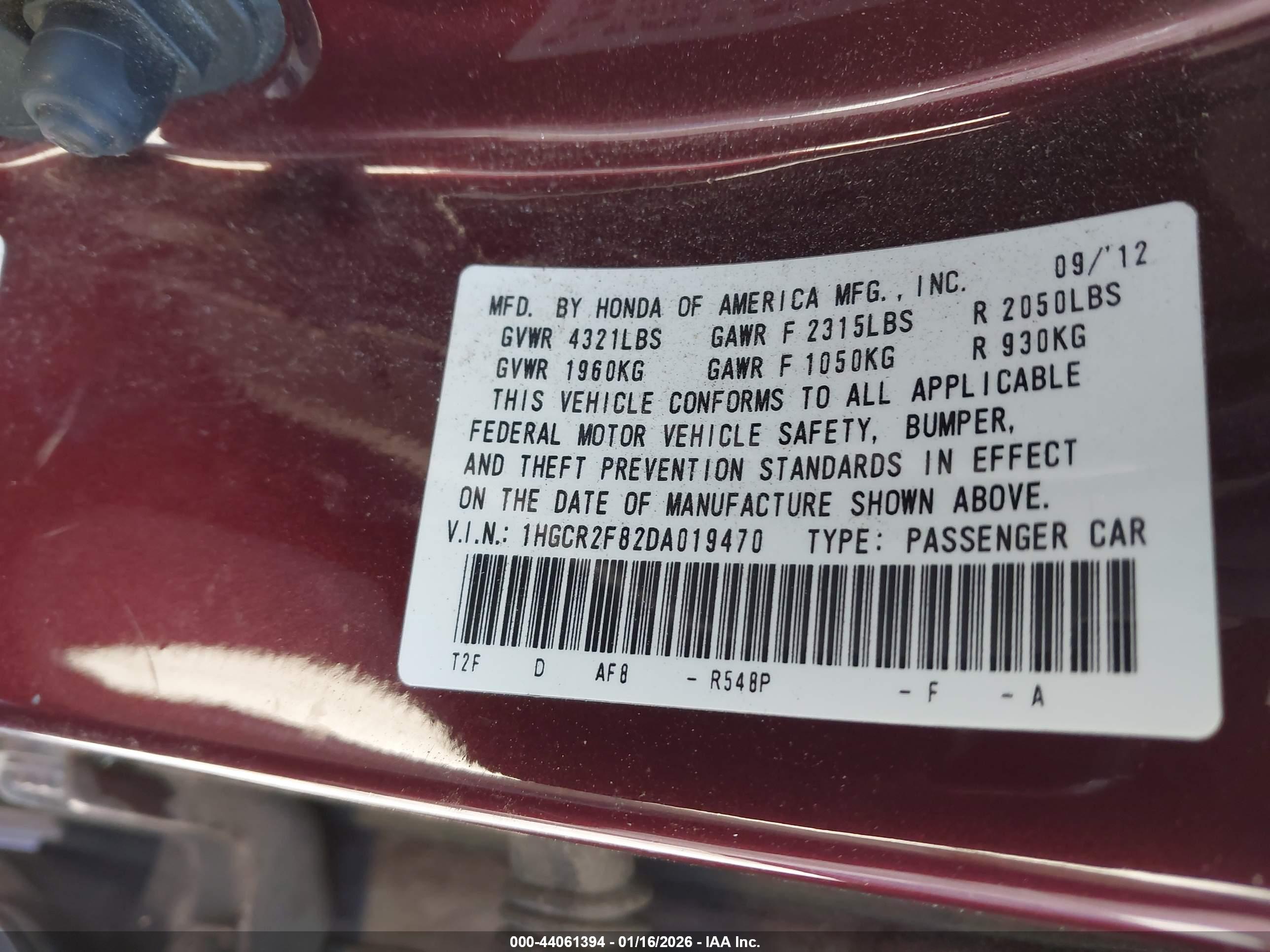 HONDA ACCORD image 9