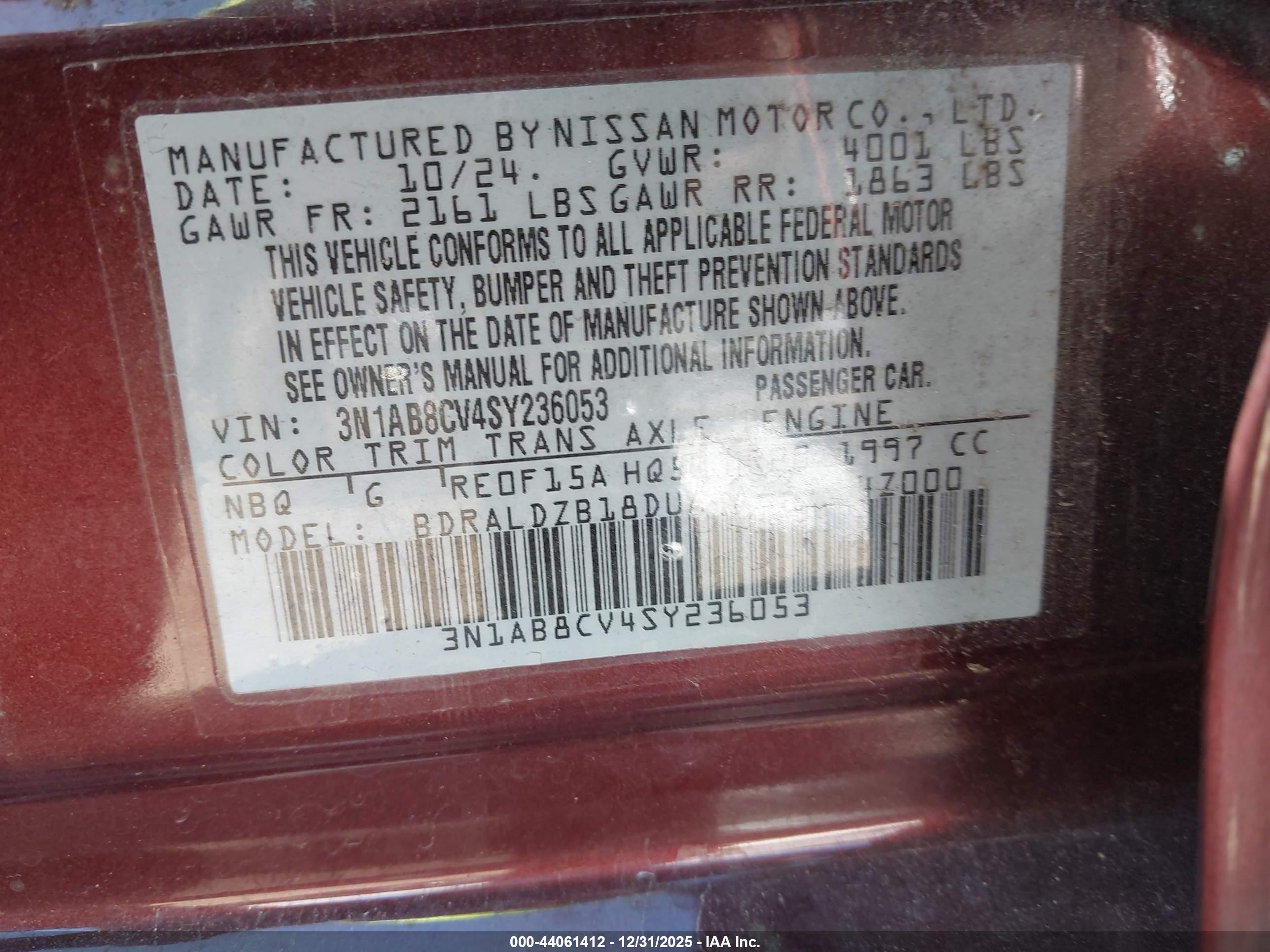 NISSAN SENTRA image 9