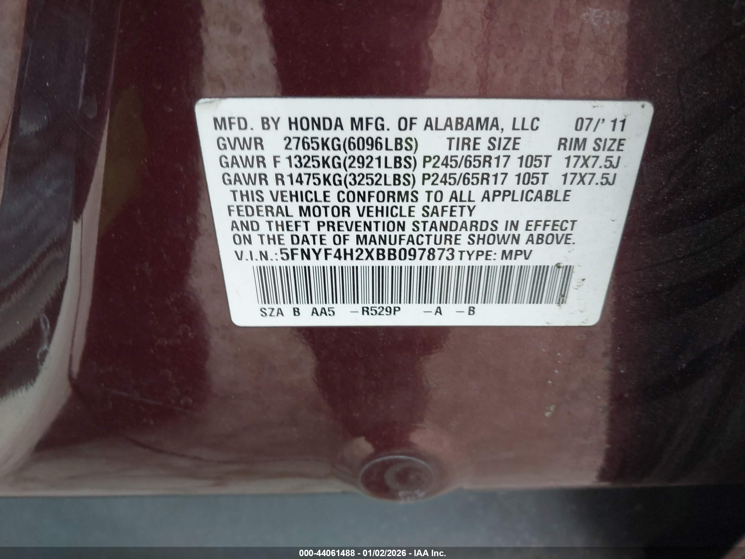 HONDA PILOT image 9