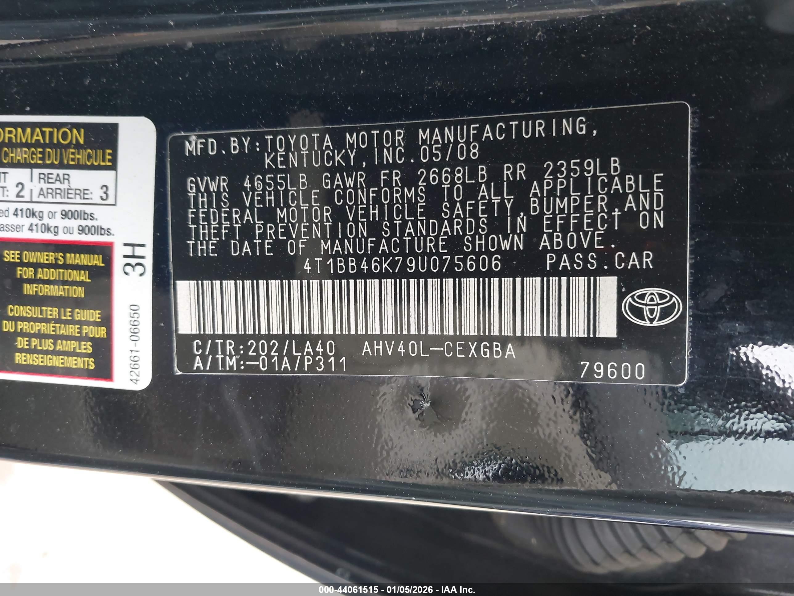 TOYOTA CAMRY image 9