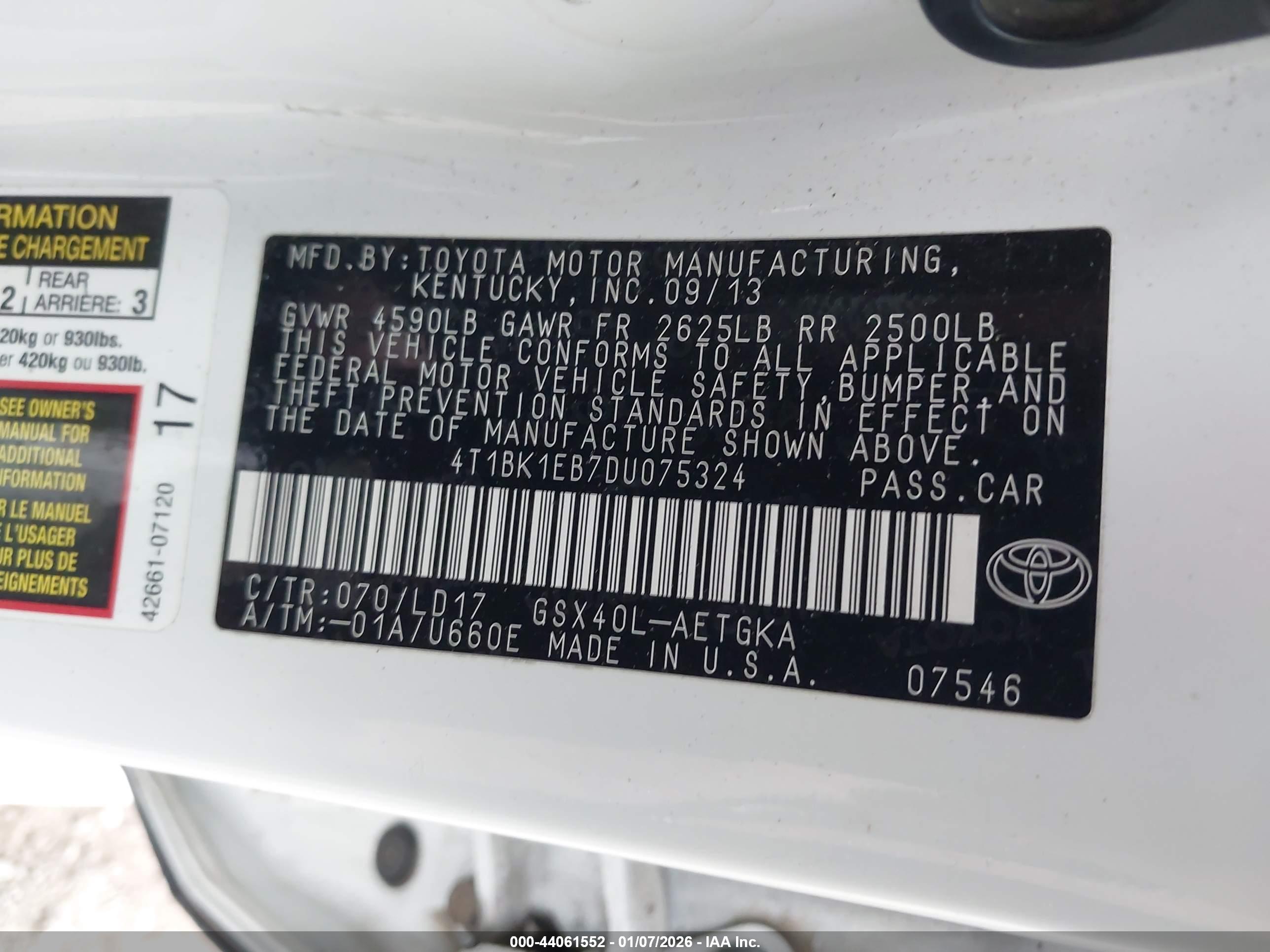 TOYOTA AVALON image 9