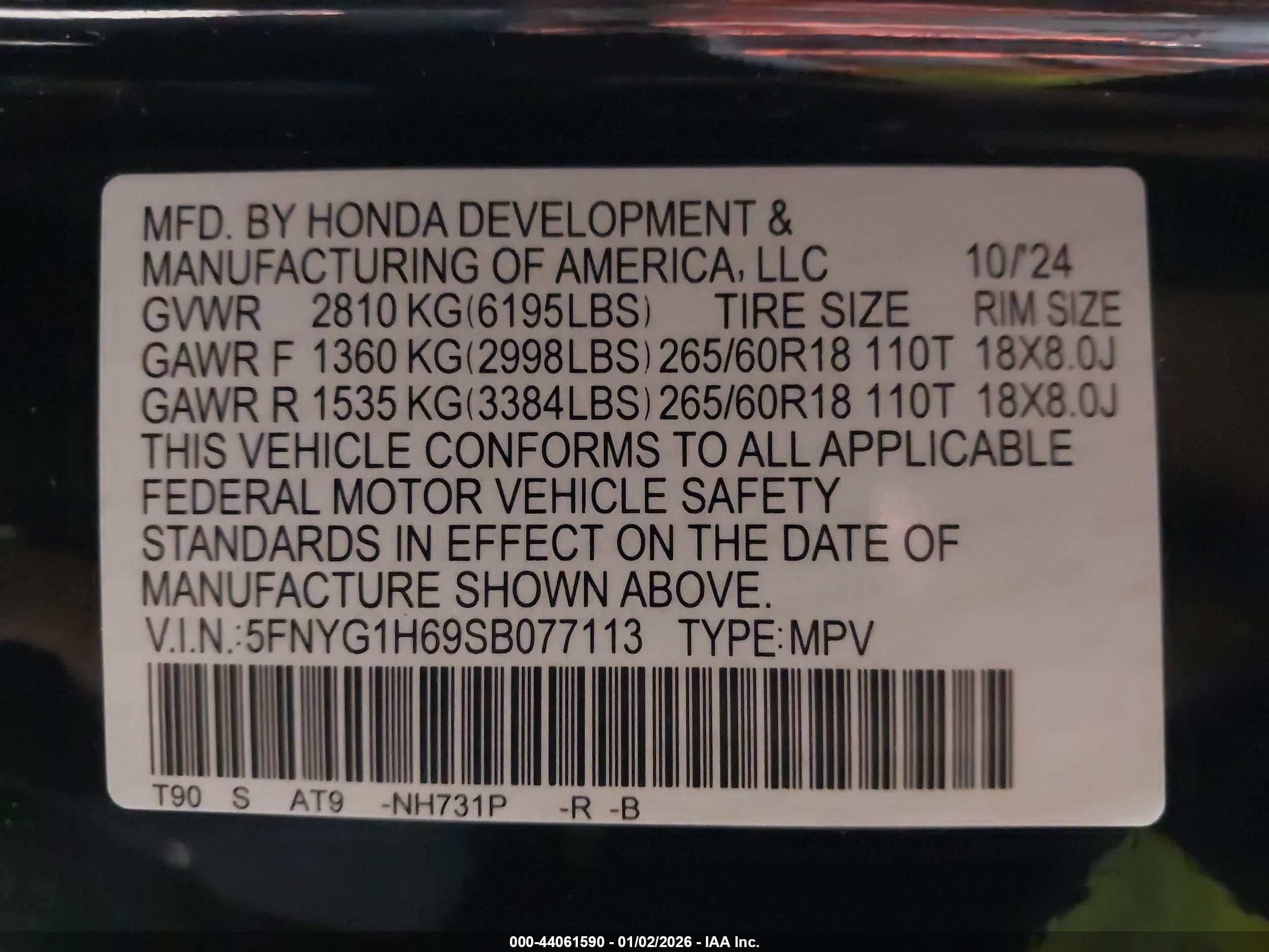 HONDA PILOT image 9